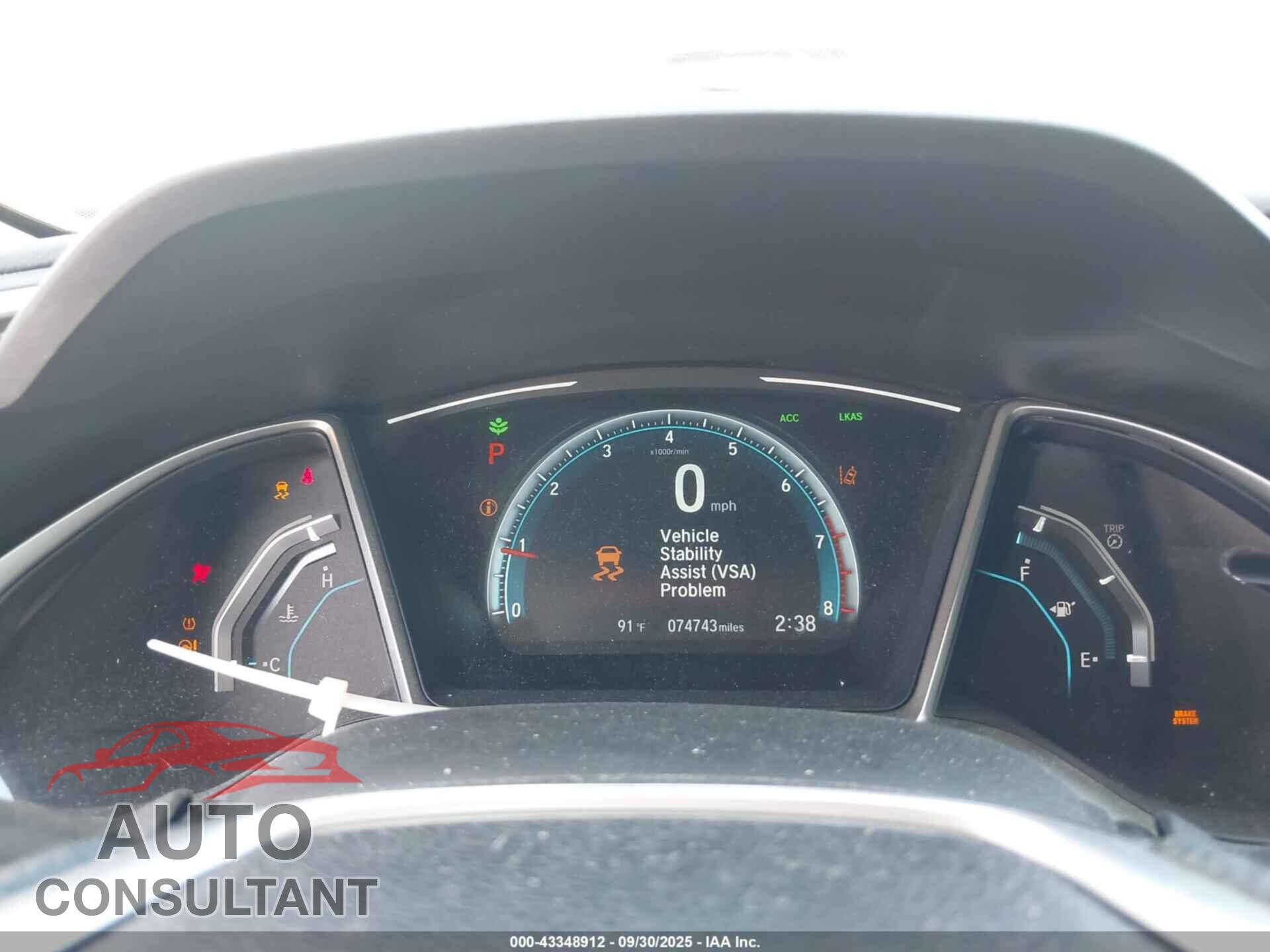 HONDA CIVIC 2017 - 19XFC2F89HE079486