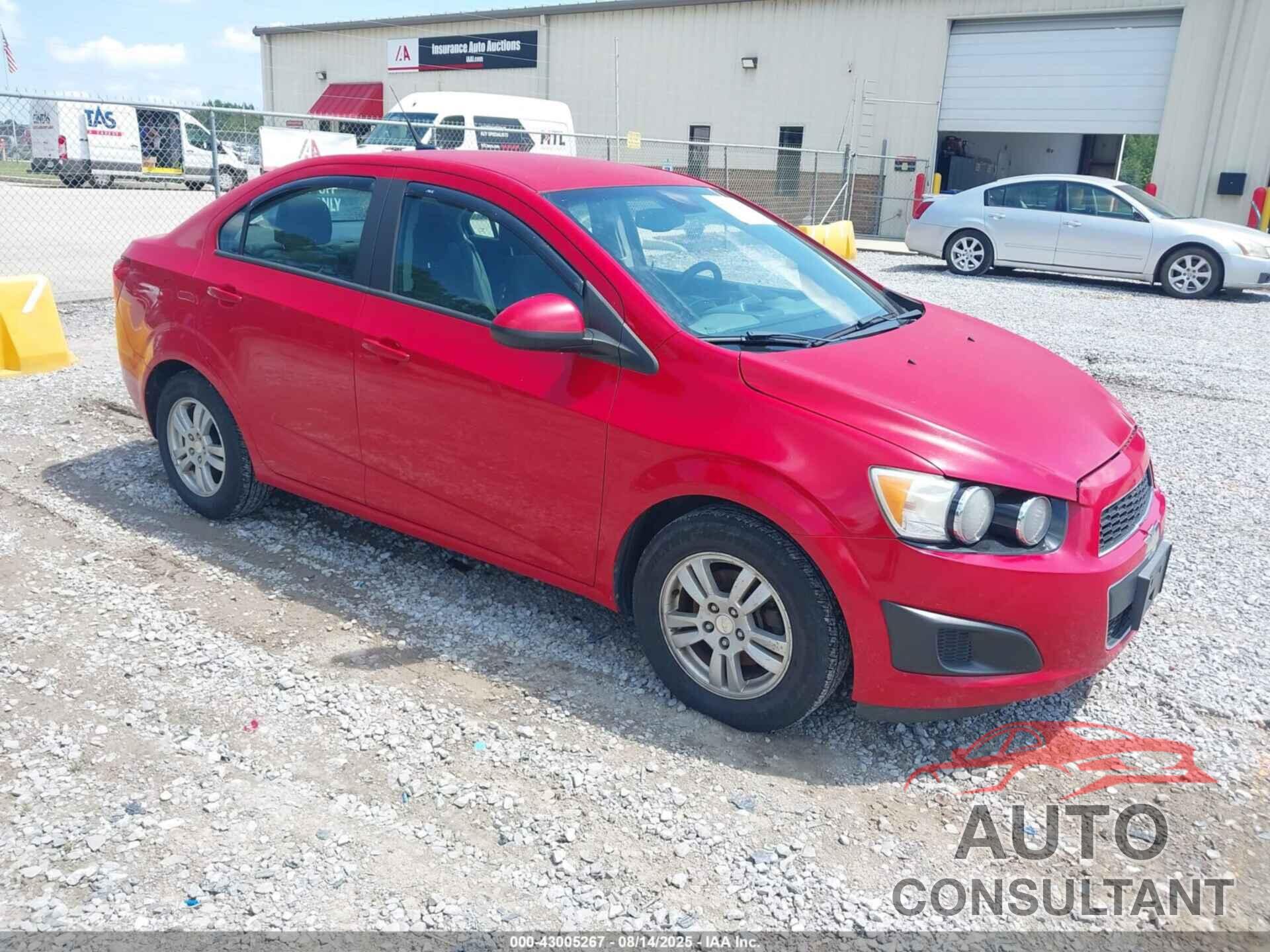 CHEVROLET SONIC 2012 - 1G1JA5SHXC4192227