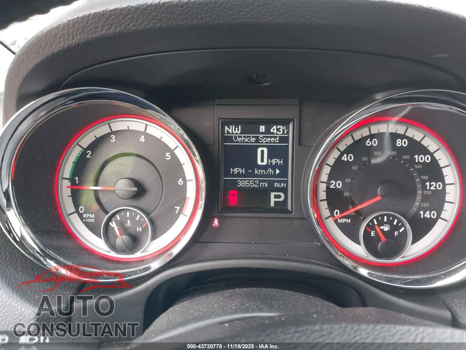 DODGE DURANGO 2012 - 1C4RDJDG3CC198004