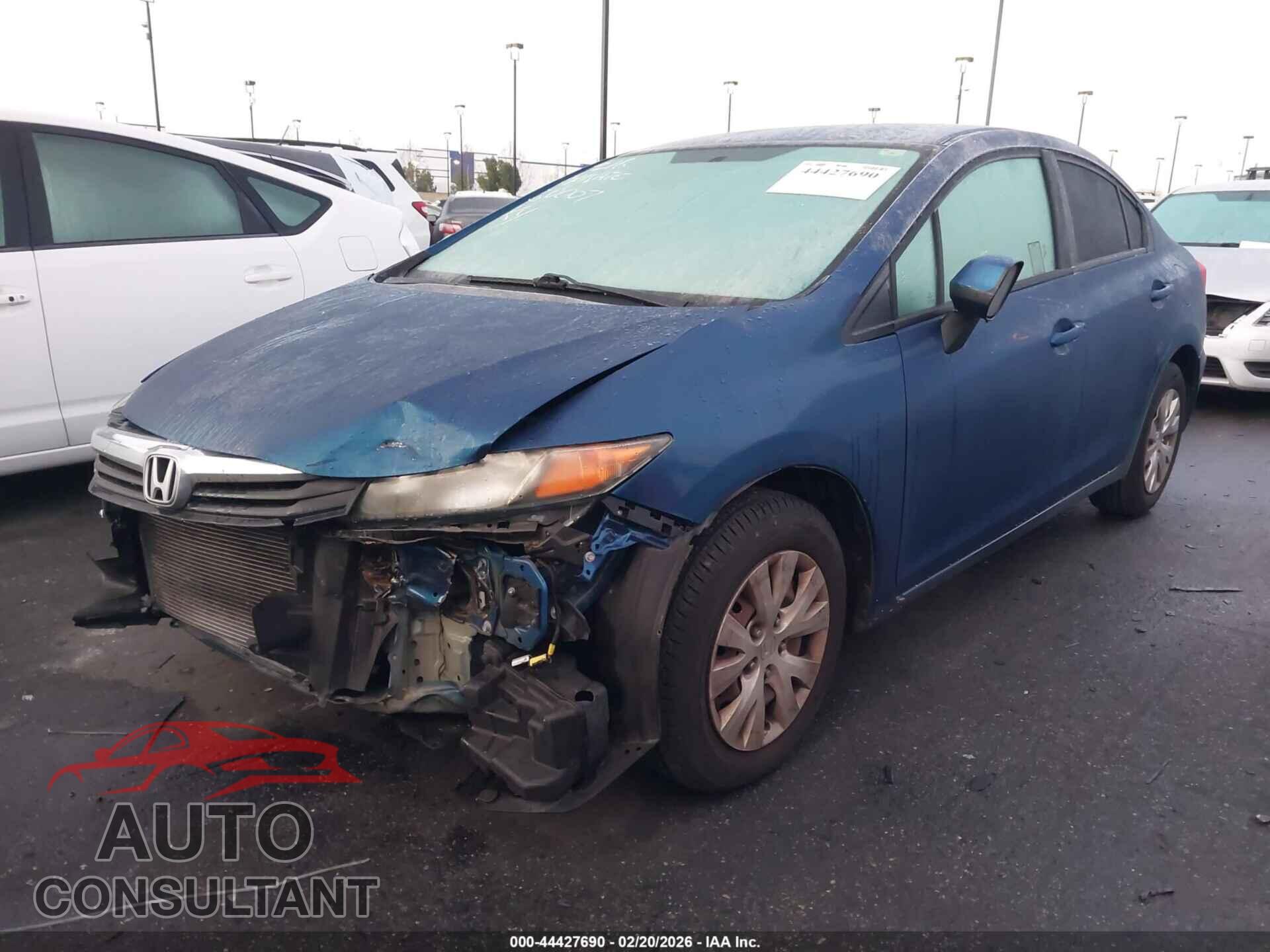 HONDA CIVIC 2012 - 19XFB2F52CE366007