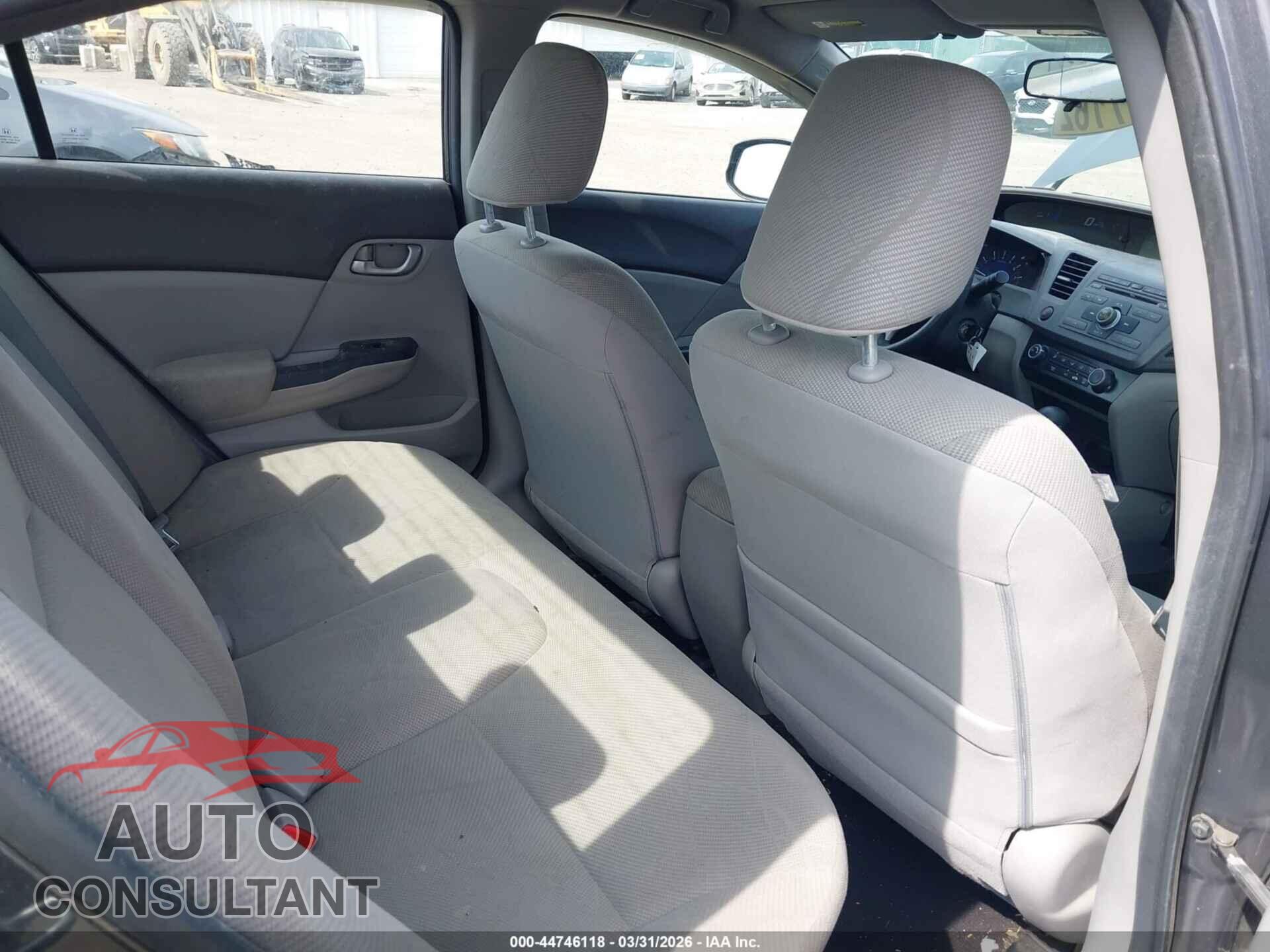 HONDA CIVIC 2012 - 2HGFB2F62CH546196