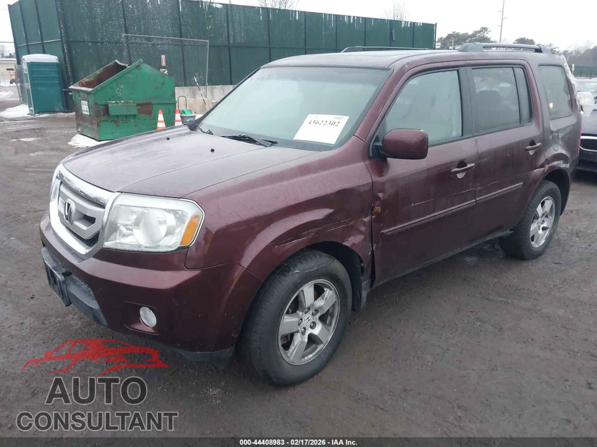 HONDA PILOT 2011 - 5FNYF4H71BB033118