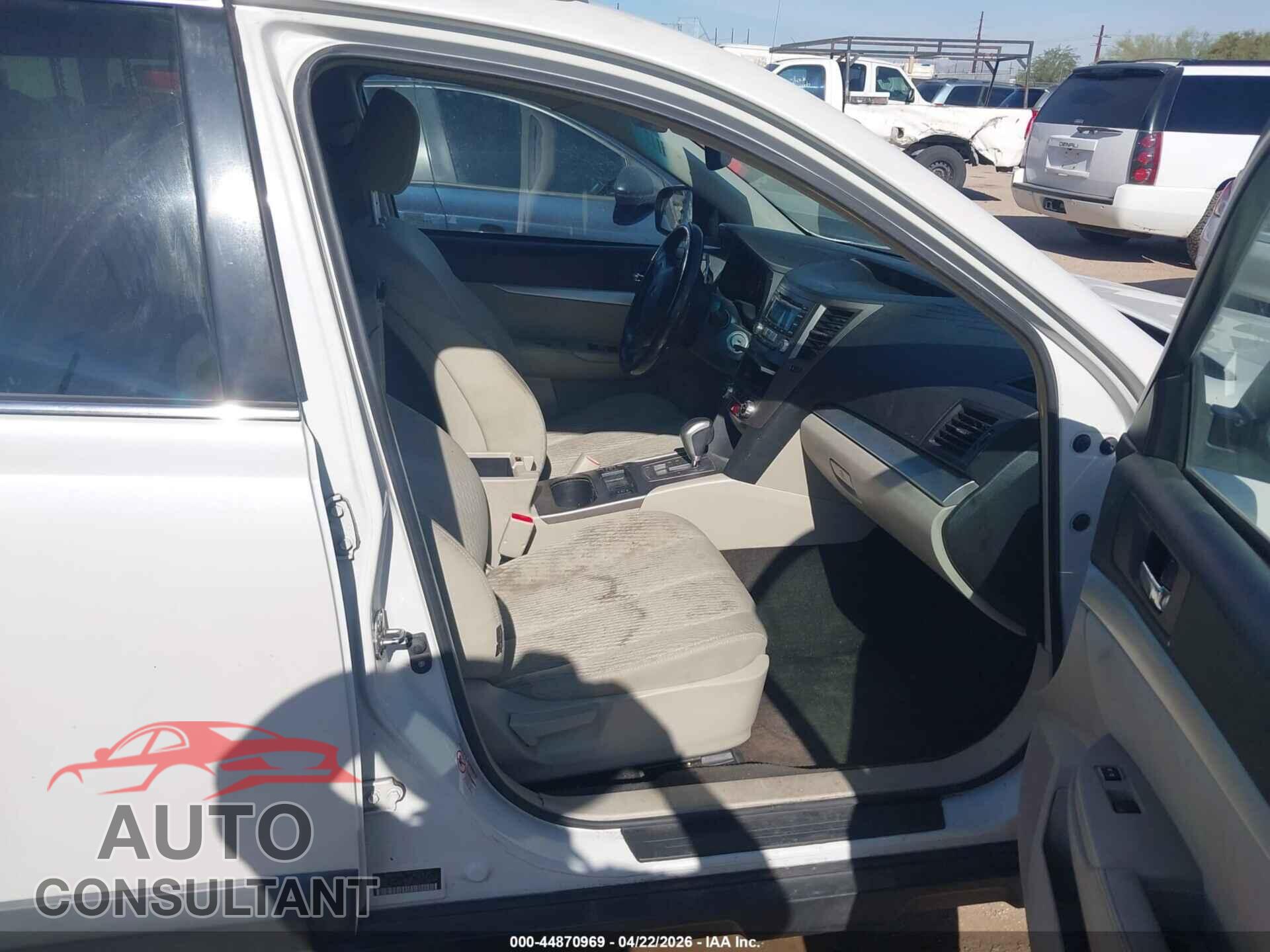 SUBARU OUTBACK 2012 - 4S4BRBCC5C3291612
