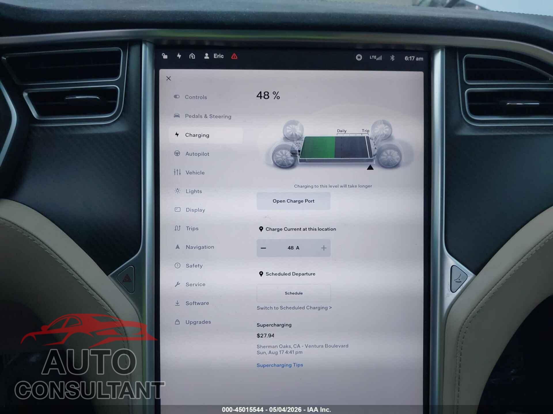 TESLA MODEL S 2017 - 5YJSA1E28HF189533