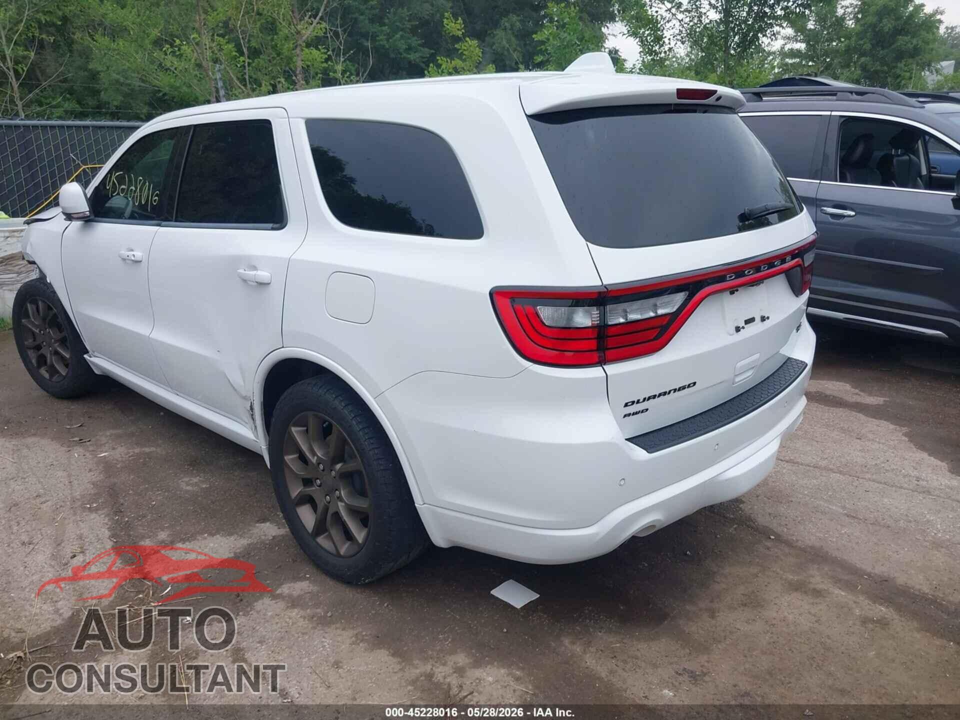 DODGE DURANGO 2017 - 1C4SDJCT4HC763044