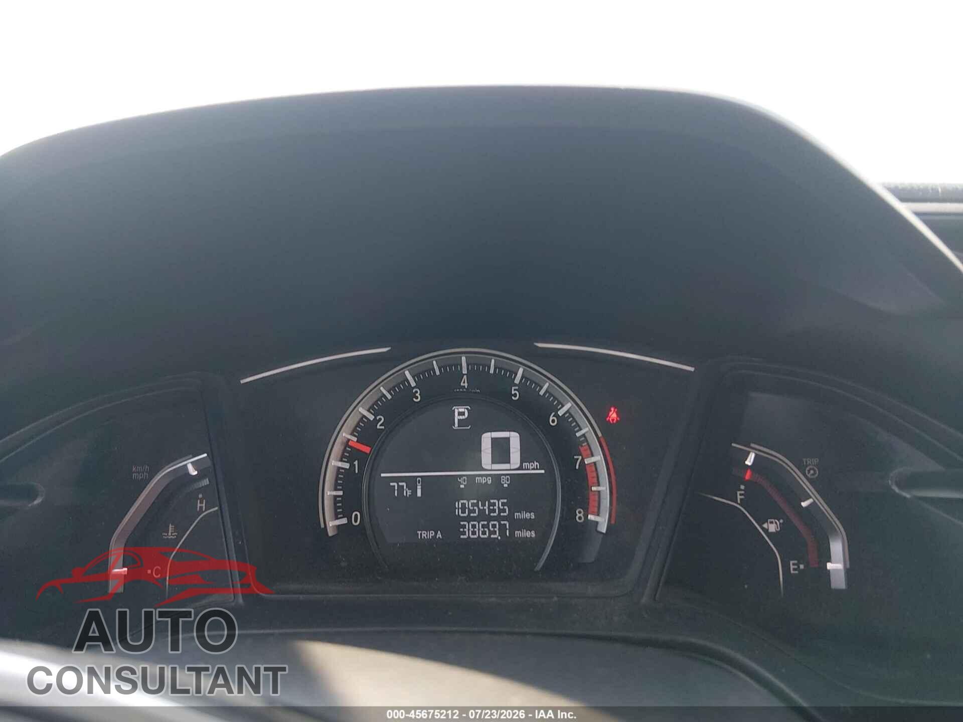 HONDA CIVIC 2017 - 19XFC2F55HE063775