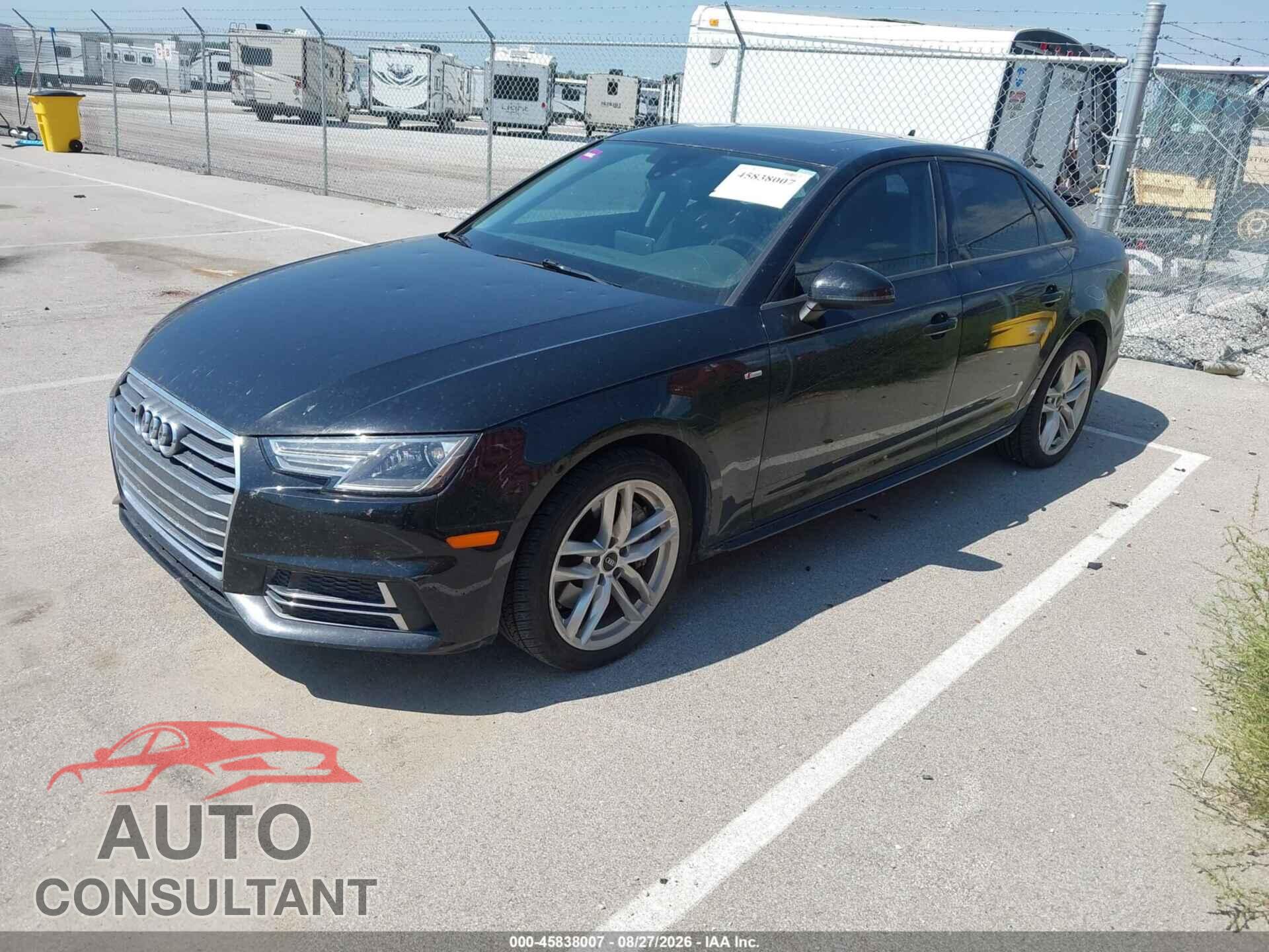 AUDI A4 2017 - WAUDNAF41HN047083