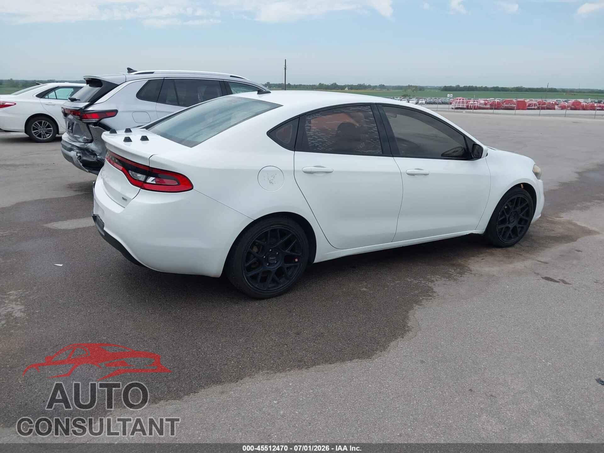 DODGE DART 2015 - 1C3CDFBB6FD172722