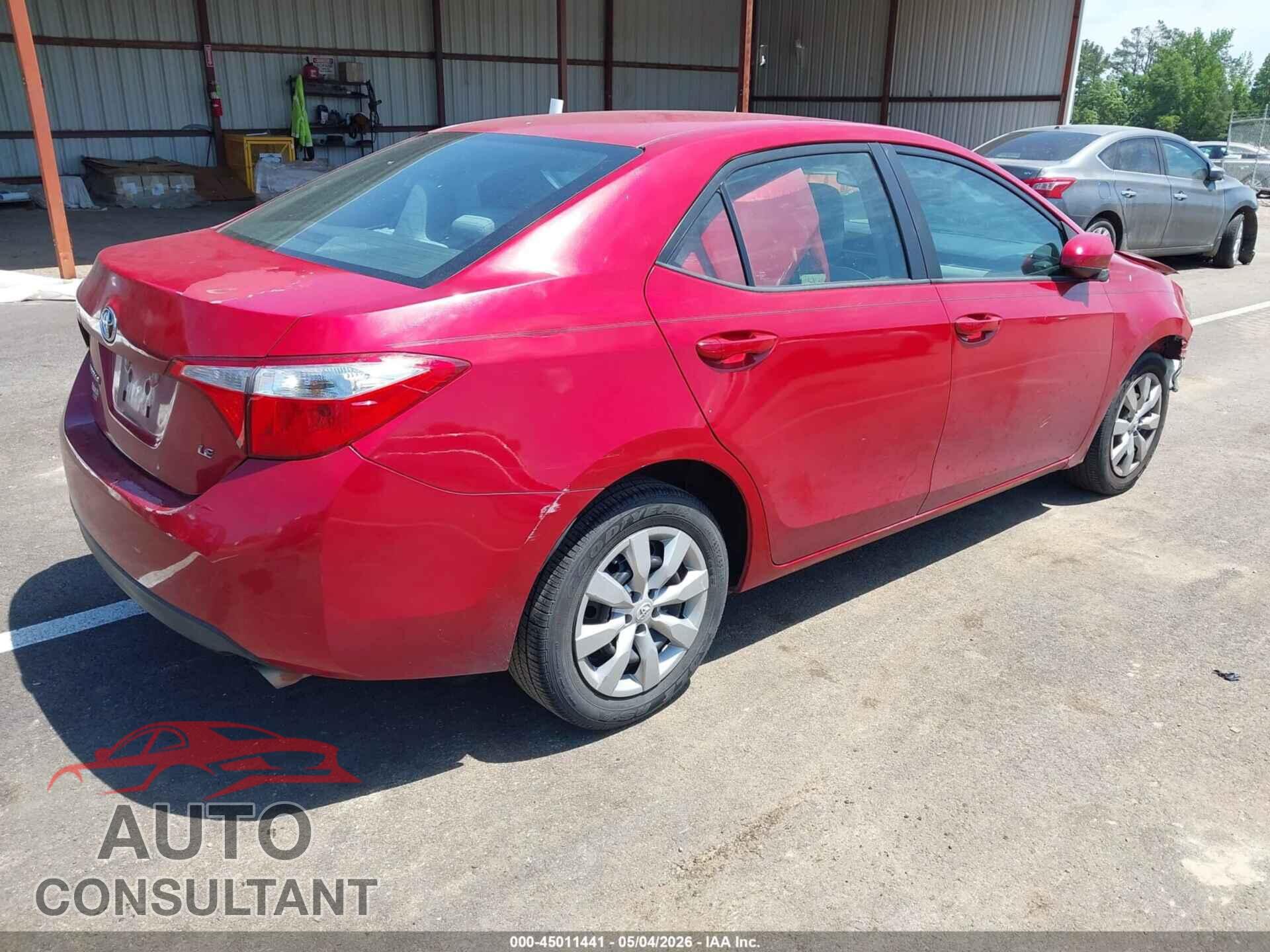 TOYOTA COROLLA 2015 - 2T1BURHE3FC374599