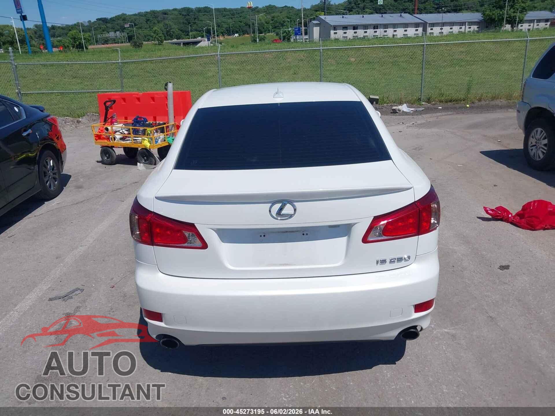 LEXUS IS 250 2012 - JTHBF5C22C5165412
