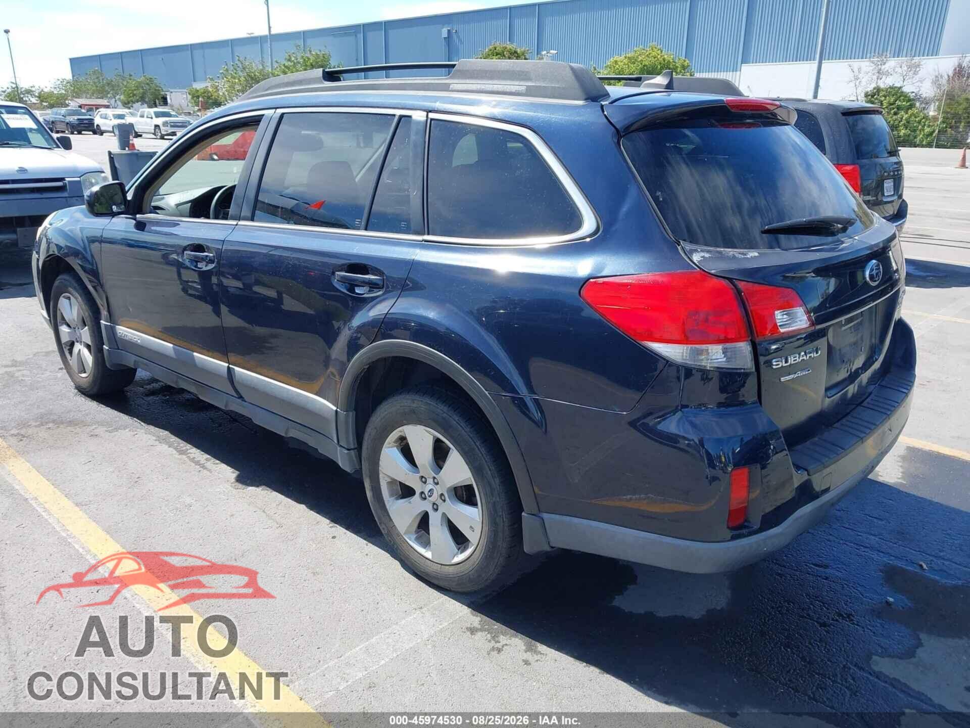 SUBARU OUTBACK 2012 - 4S4BRBKC4C3253967