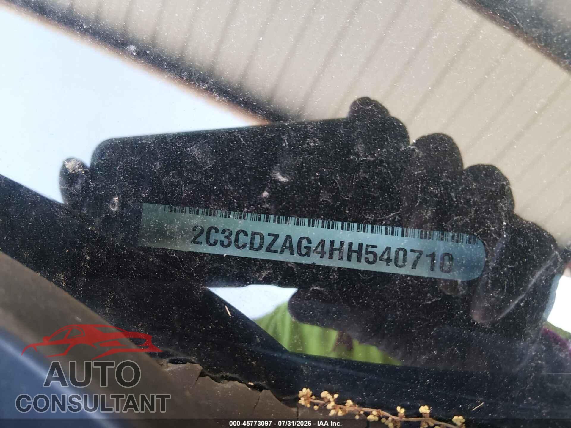 DODGE CHALLENGER 2017 - 2C3CDZAG4HH540710