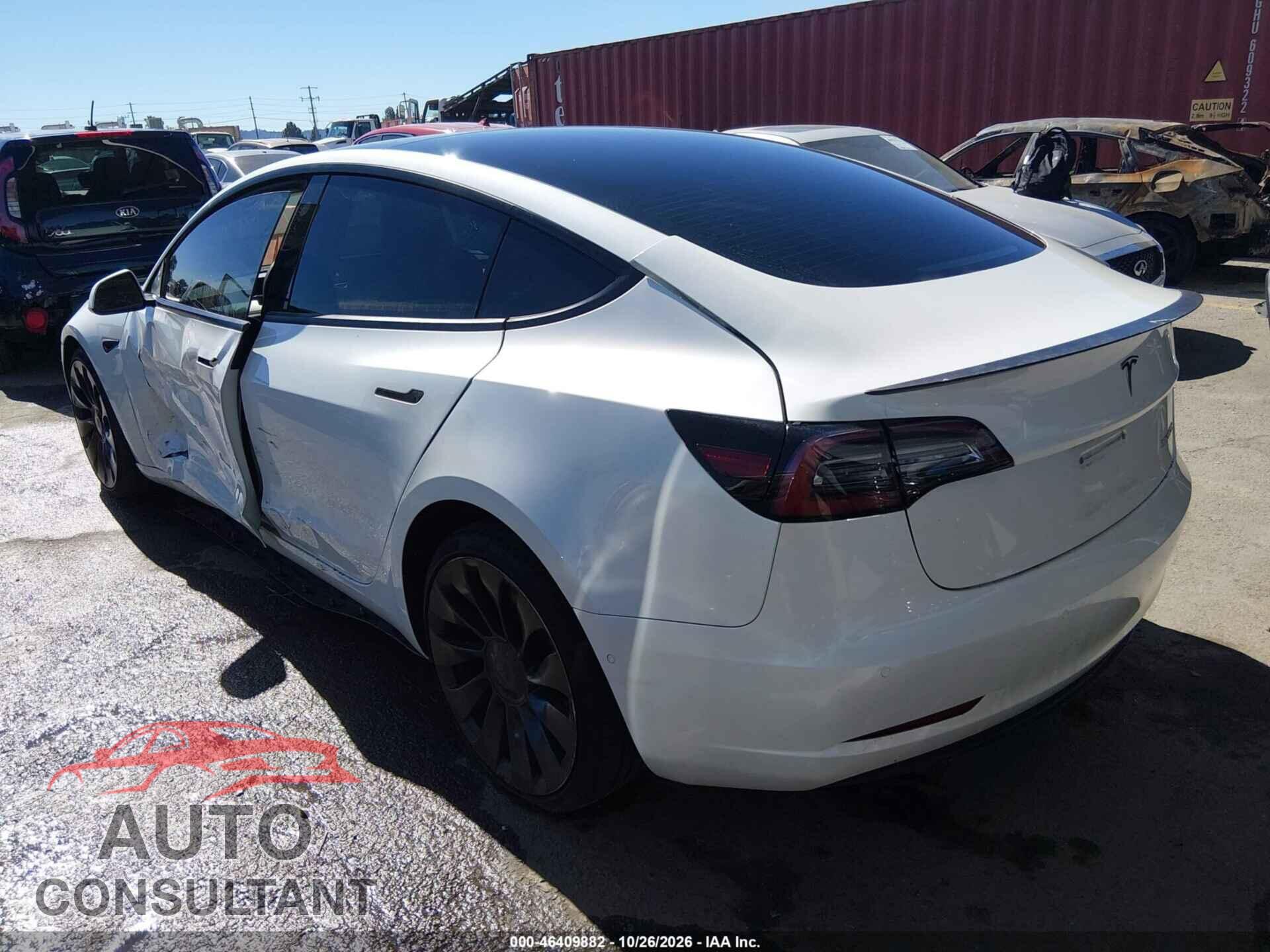 TESLA MODEL 3 2022 - 5YJ3E1EC7NF210921