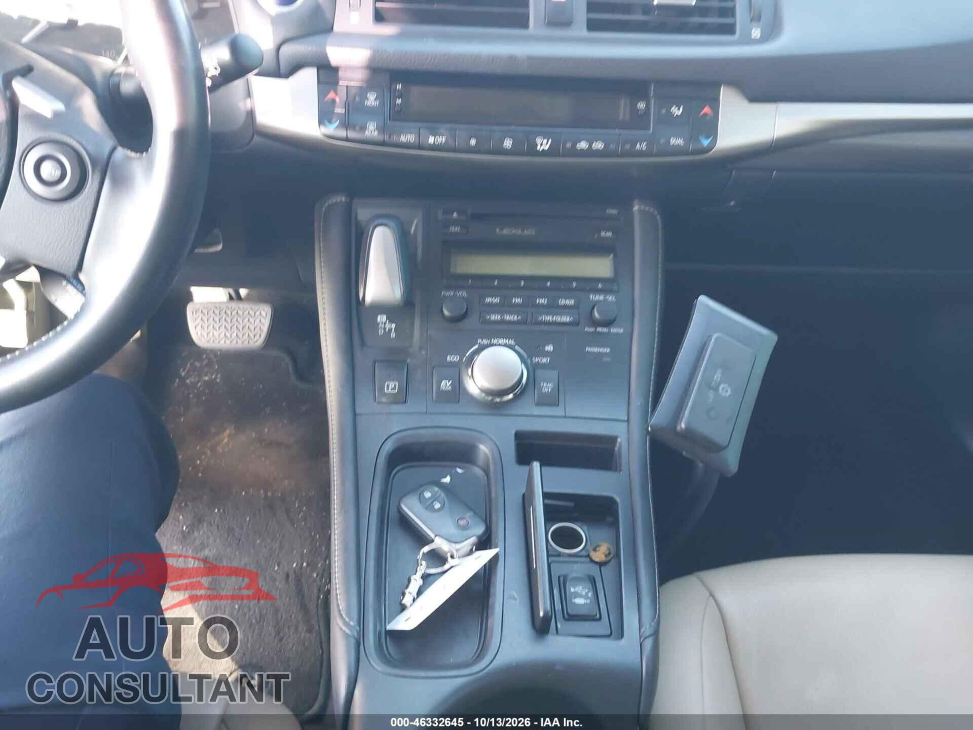LEXUS CT 200H 2014 - JTHKD5BH8E2186653