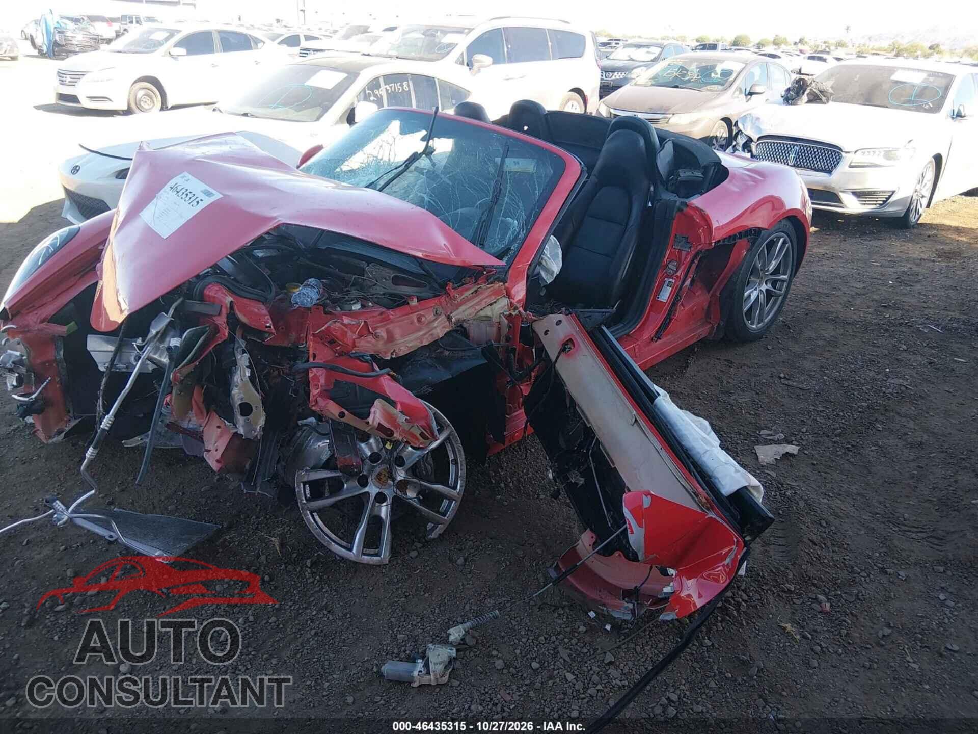 PORSCHE BOXSTER 2015 - WP0CA2A83FS120687