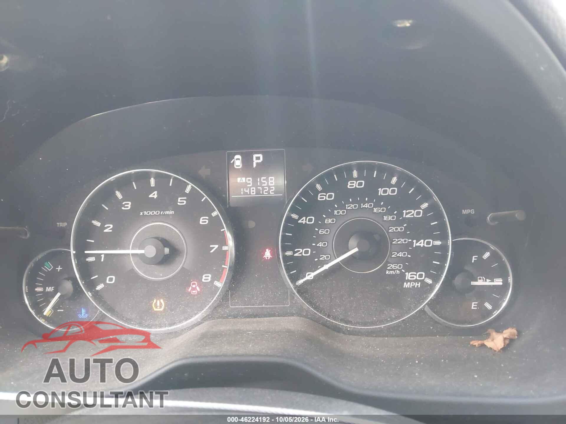 SUBARU OUTBACK 2011 - 4S4DRDKC4B2383103
