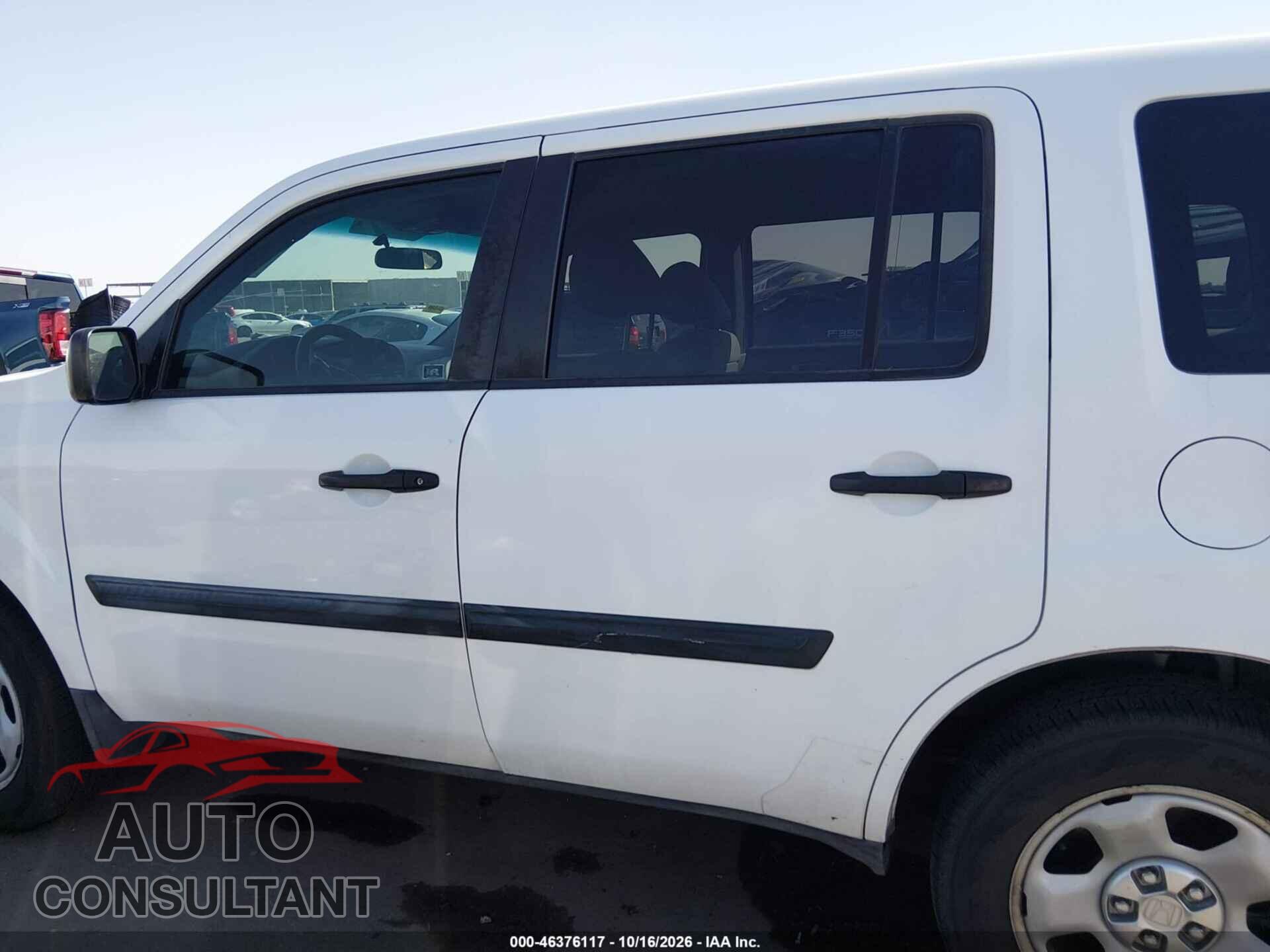 HONDA PILOT 2012 - 5FNYF3H2XCB005270