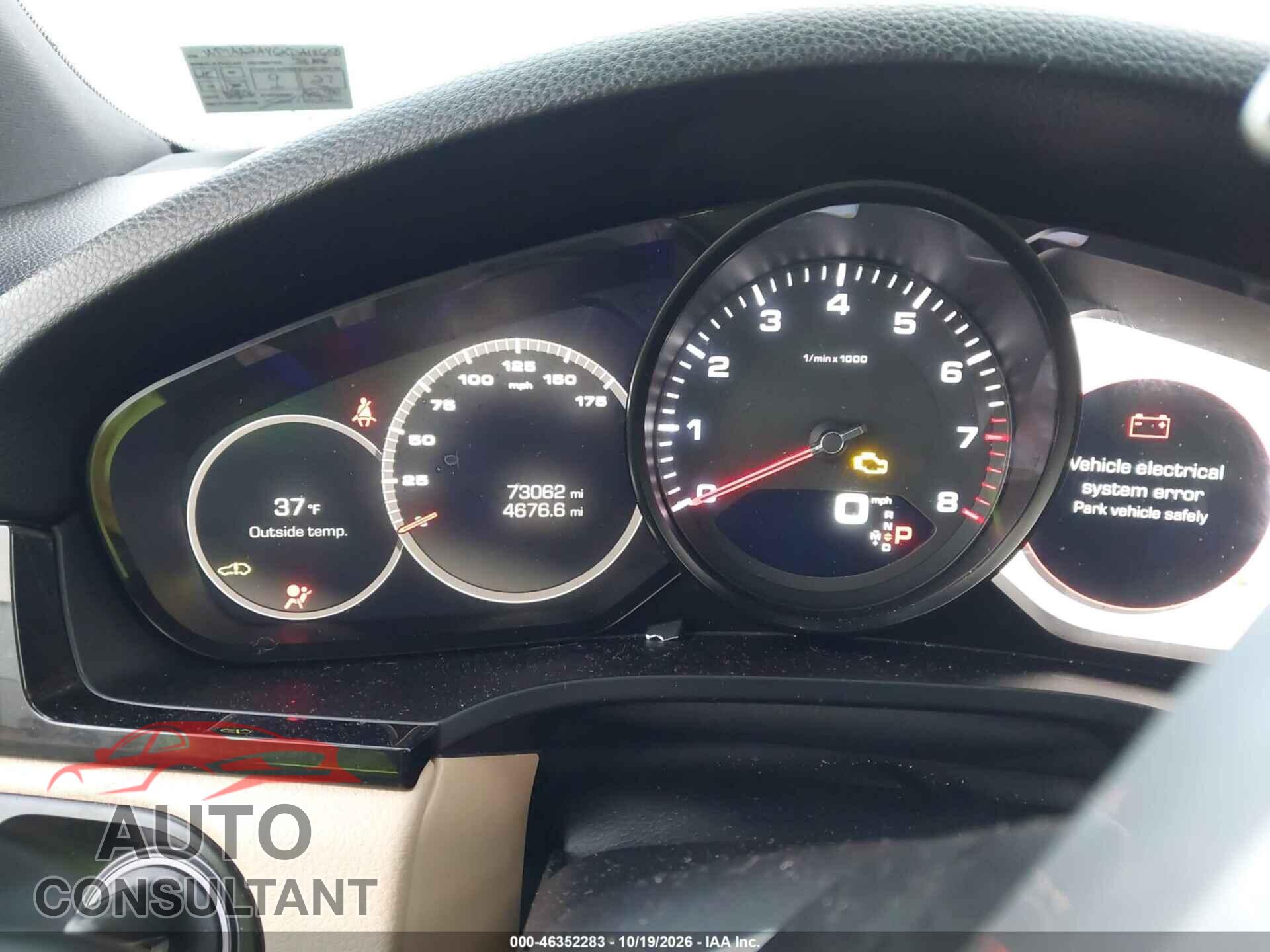 PORSCHE CAYENNE 2019 - WP1AA2AY6KDA18658