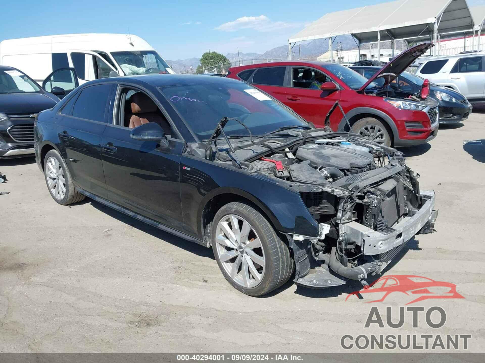 AUDI A4 2018 - WAUKMAF47JN017392