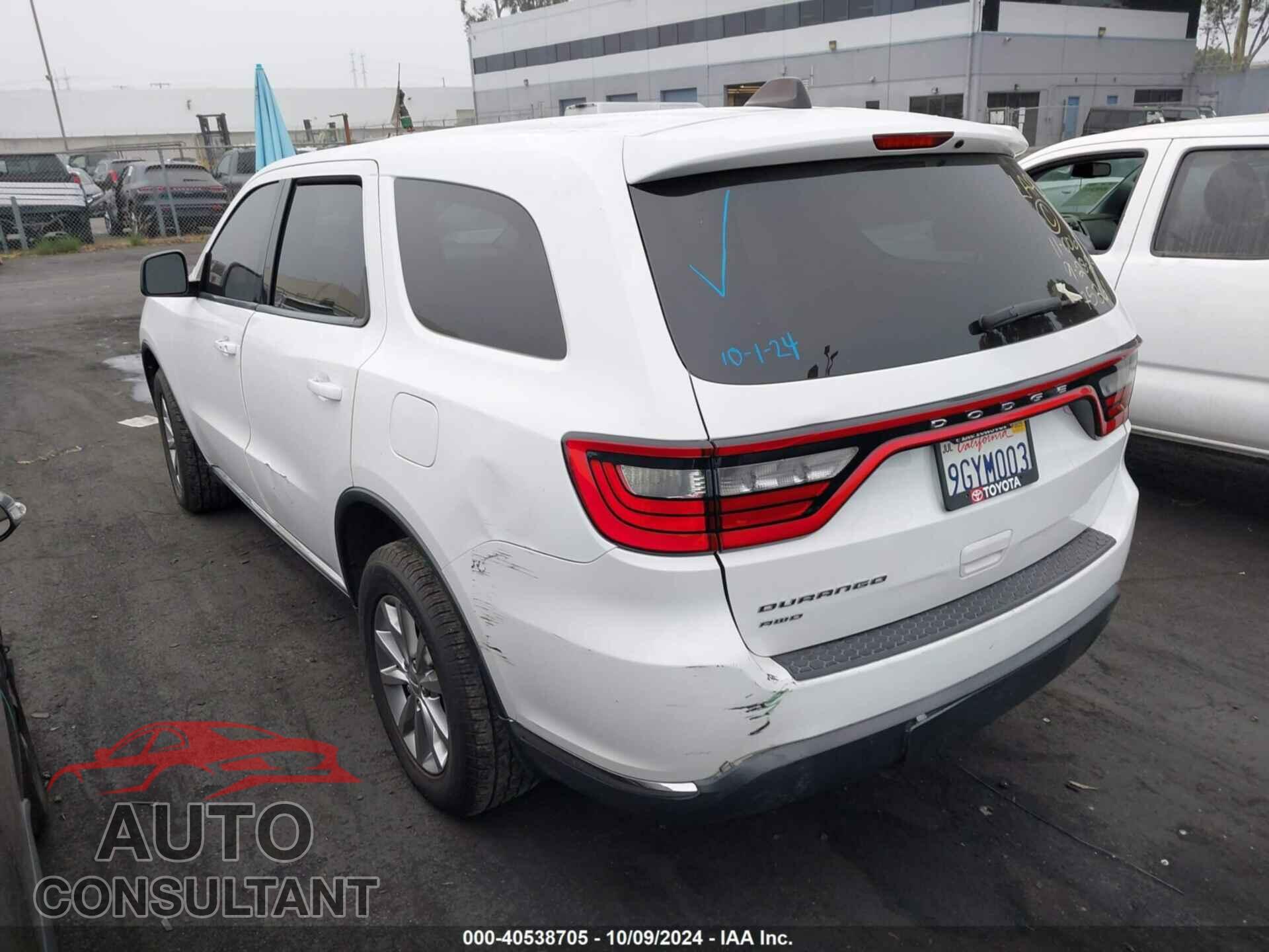 DODGE DURANGO 2017 - 1C4RDJAG5HC929043