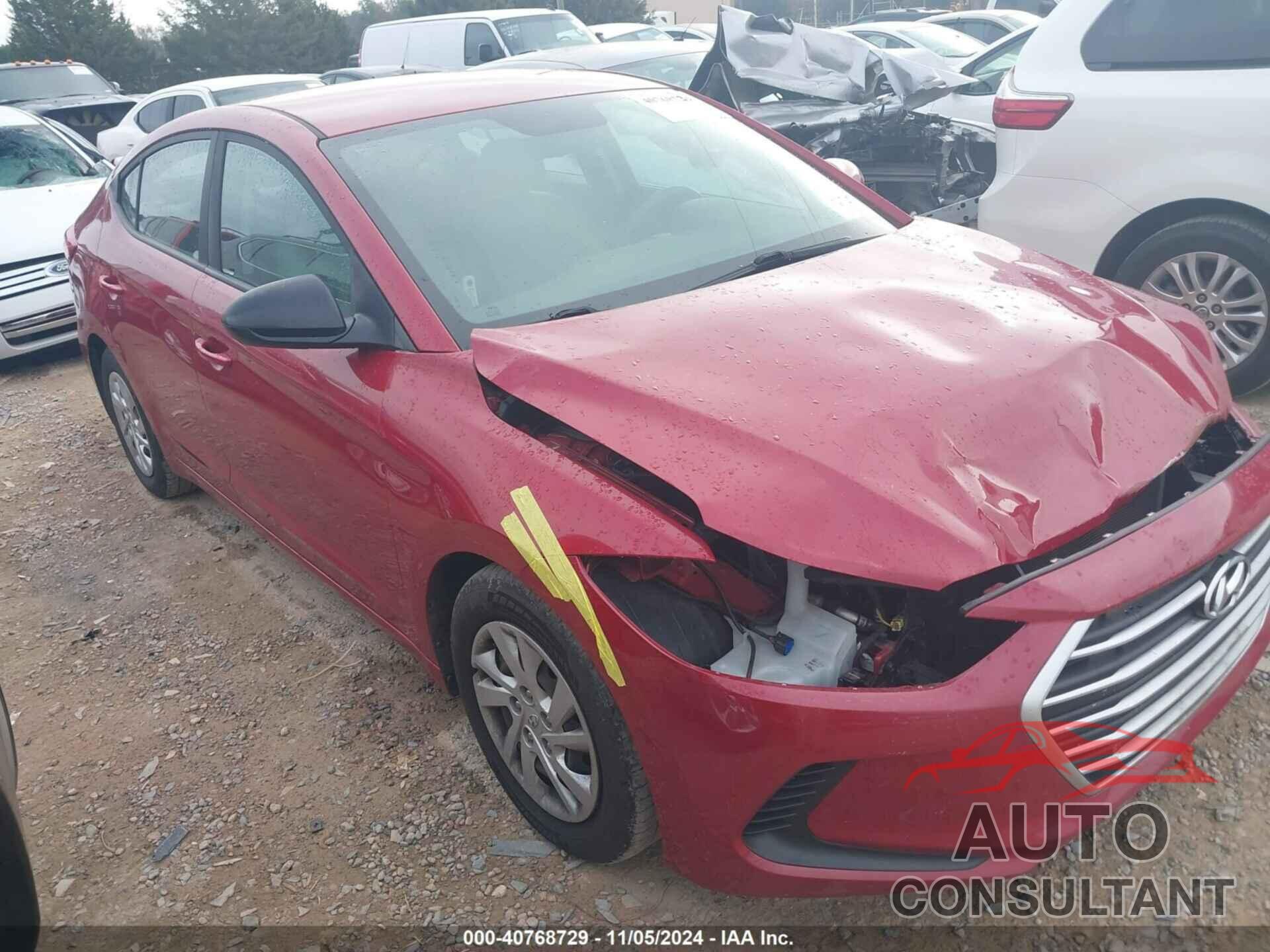 HYUNDAI ELANTRA 2018 - 5NPD74LF3JH352286