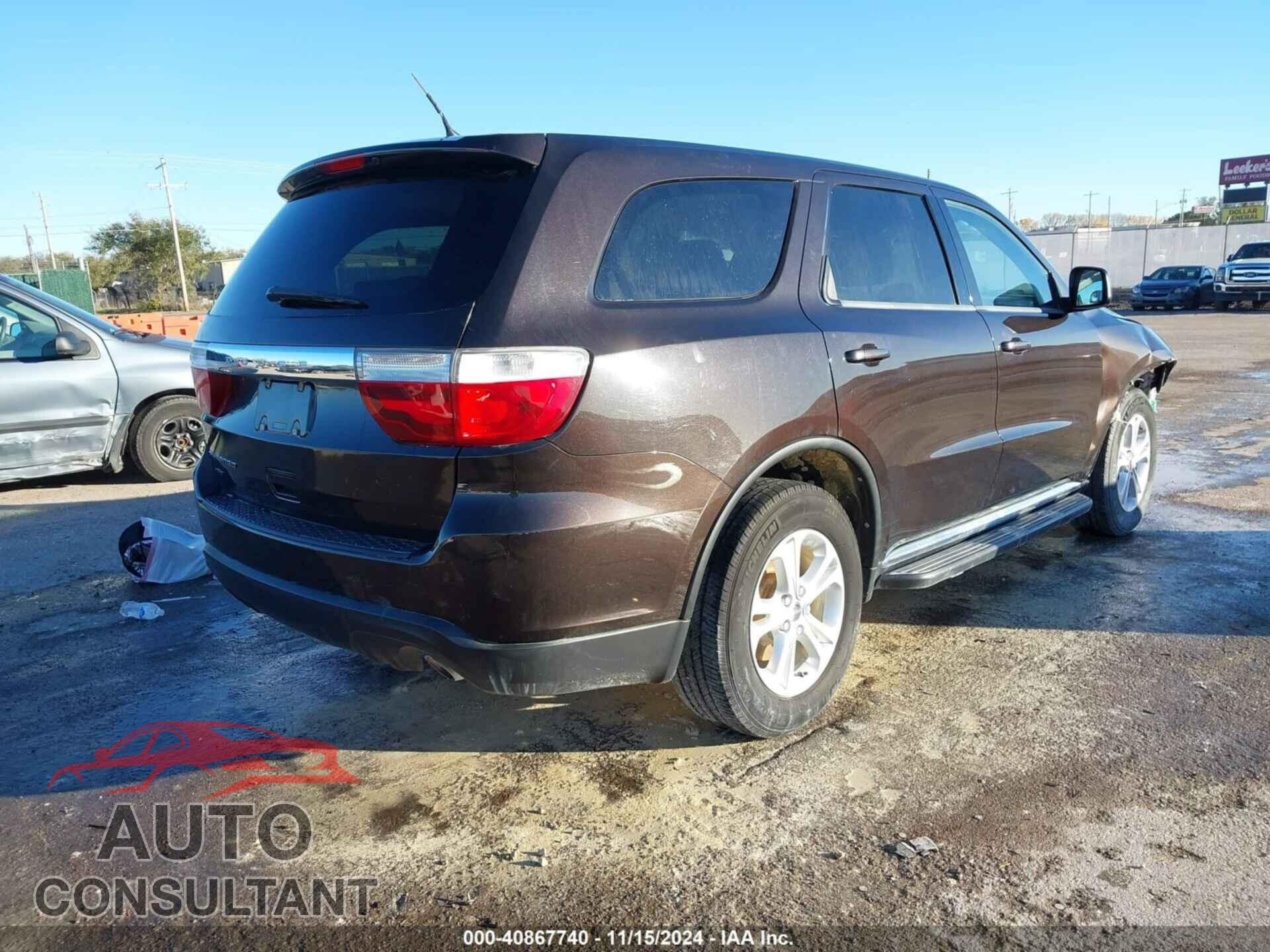 DODGE DURANGO 2012 - 1C4RDJAG6CC196929