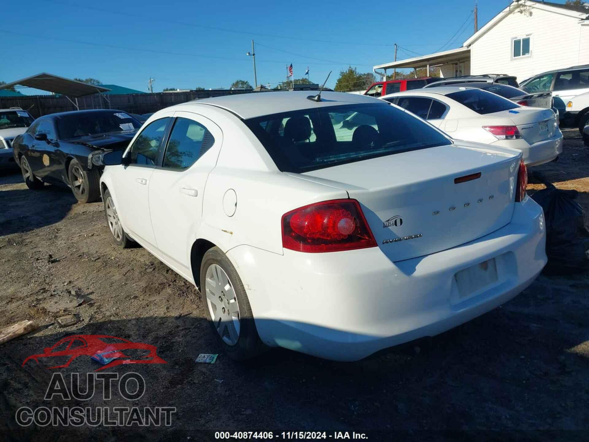 DODGE AVENGER 2012 - 1C3CDZAB0CN232129