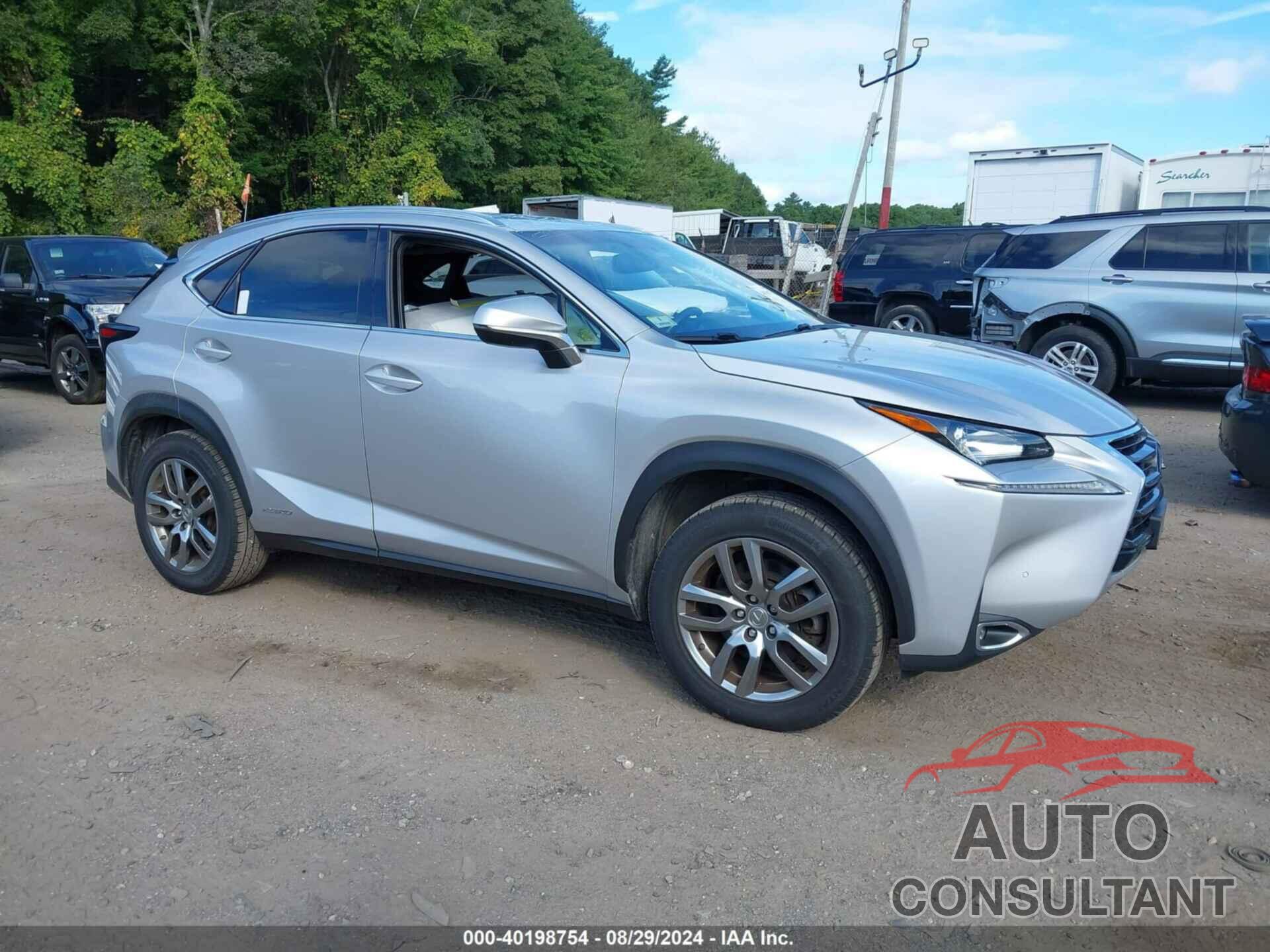 LEXUS NX 300H 2016 - JTJBJRBZ4G2037912