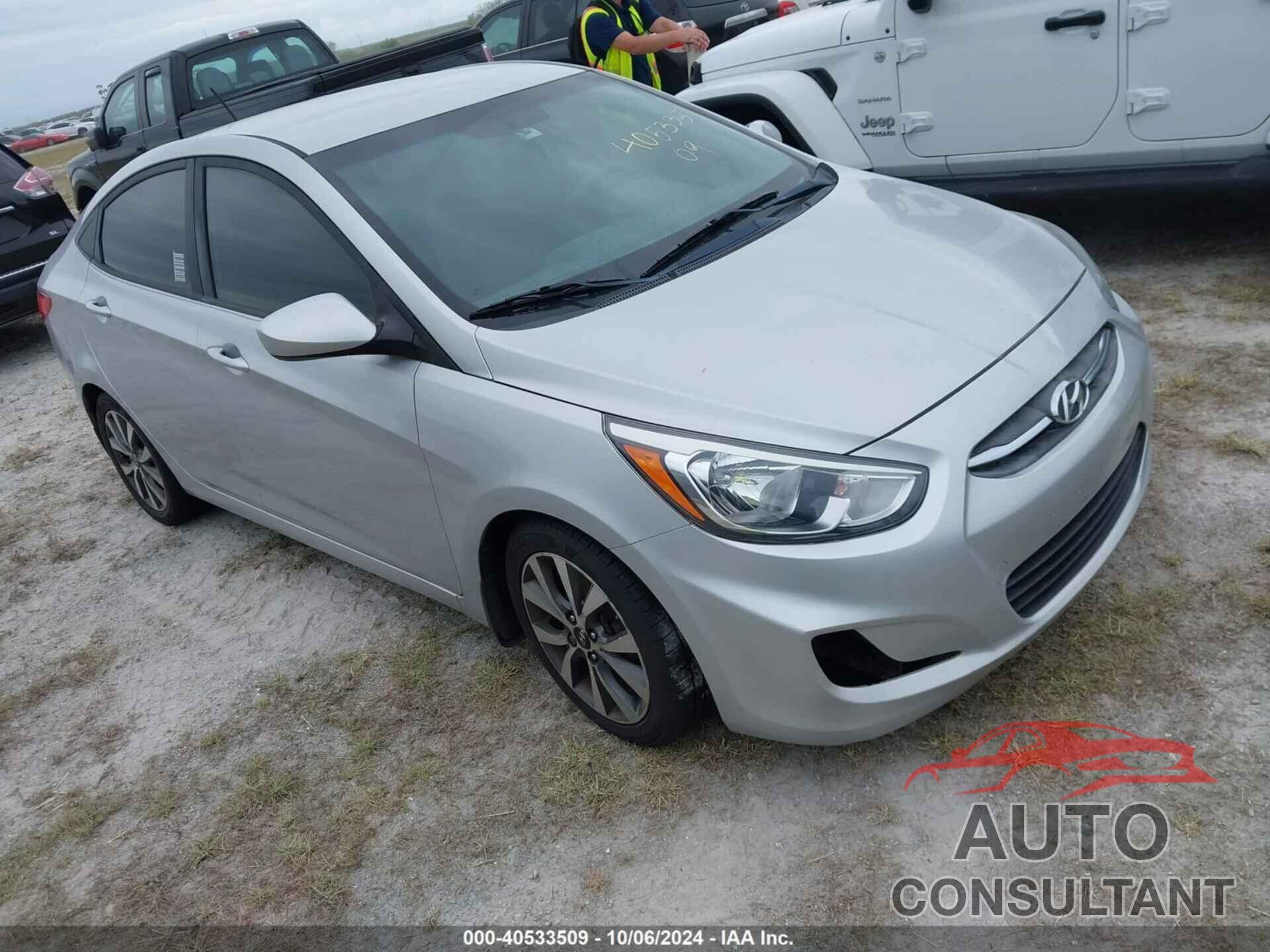 HYUNDAI ACCENT 2017 - KMHCT4AE6HU343305