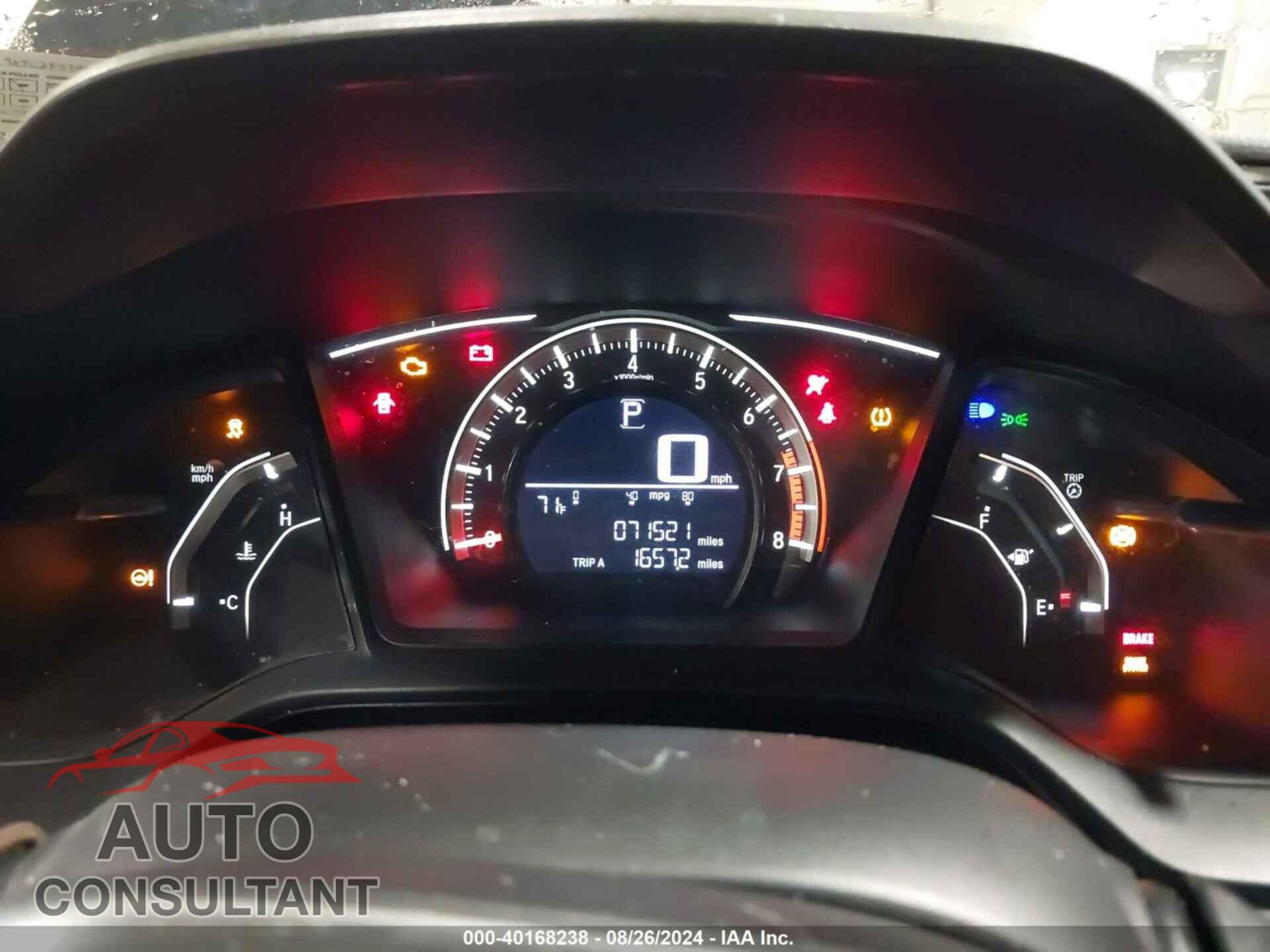HONDA CIVIC 2017 - 19XFC2F57HE226040