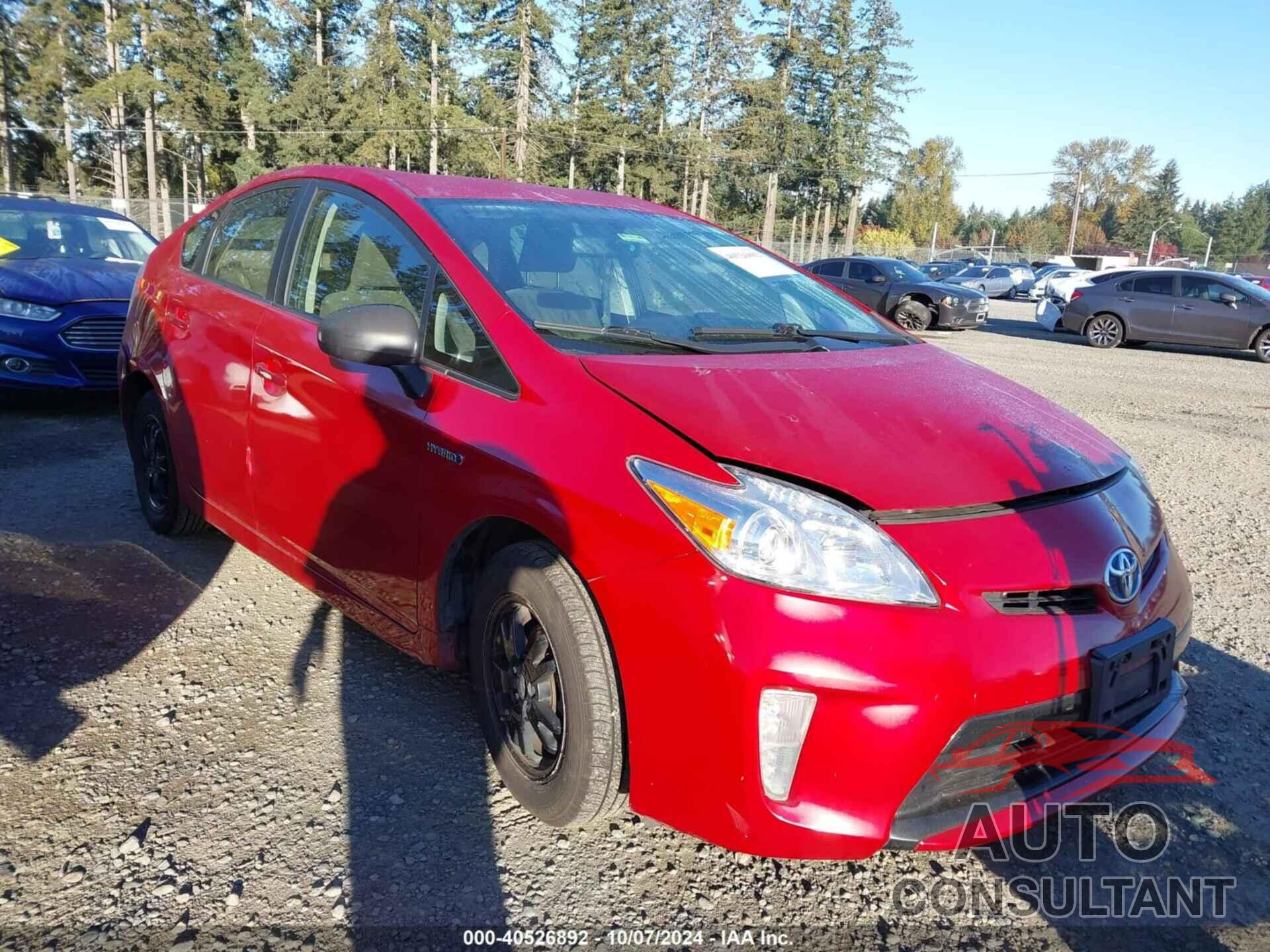 TOYOTA PRIUS 2013 - JTDKN3DUXD0347396