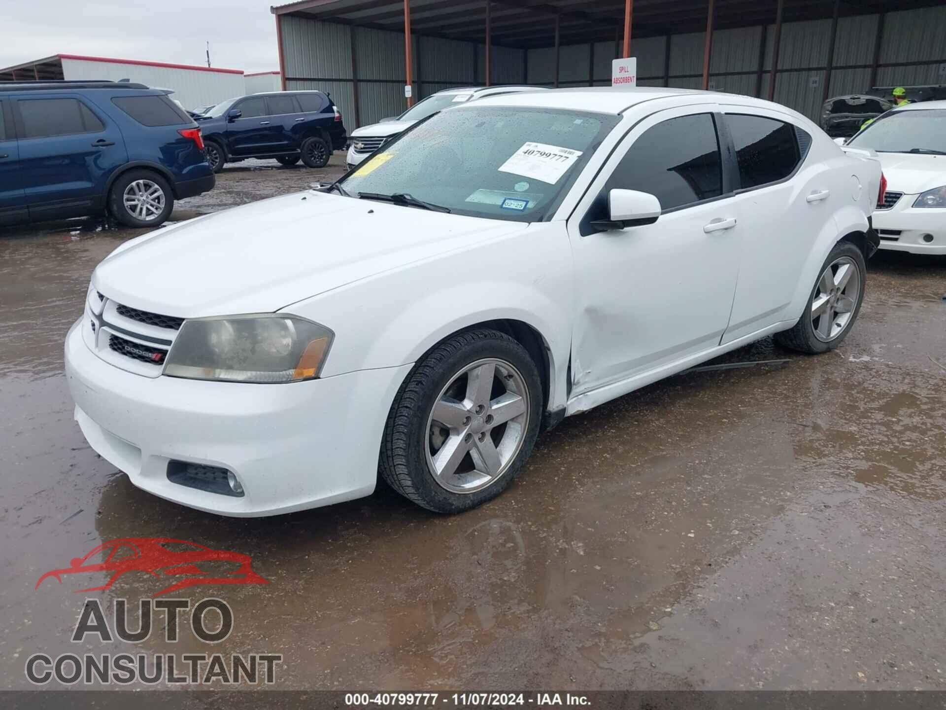 DODGE AVENGER 2013 - 1C3CDZCB4DN581275