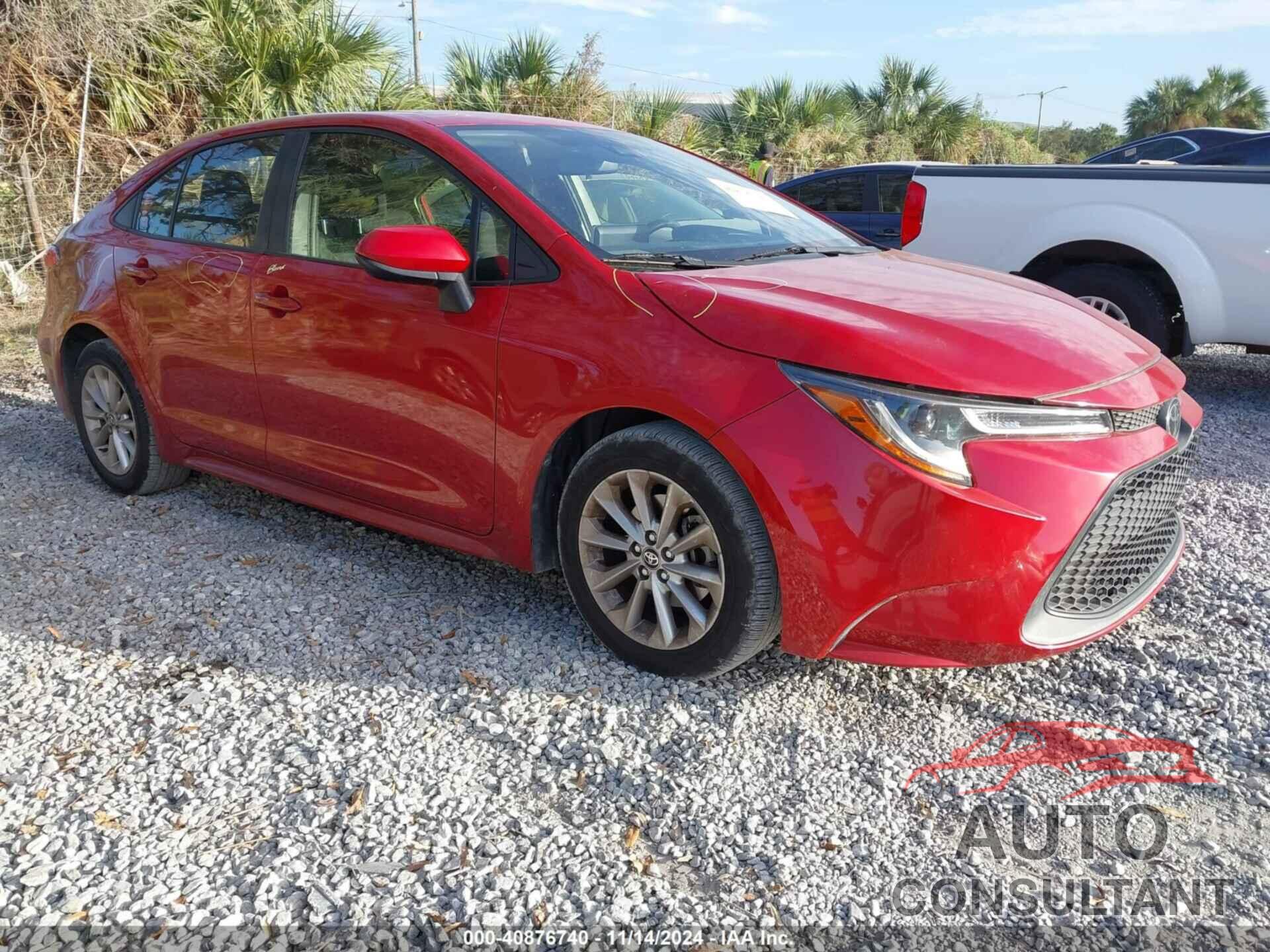 TOYOTA COROLLA 2020 - JTDHPRAE6LJ008826