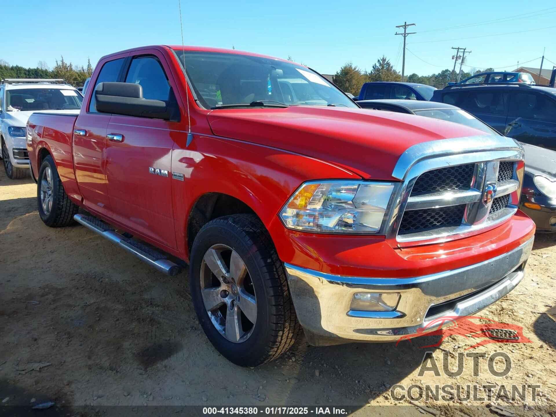 DODGE RAM 1500 2010 - 1D7RV1GTXAS256219