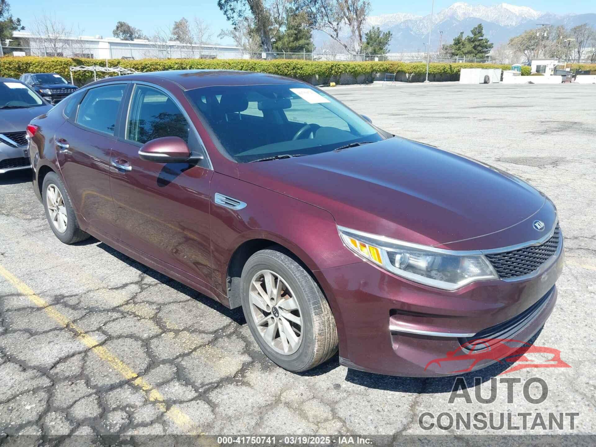 KIA OPTIMA 2018 - 5XXGT4L34JG210961