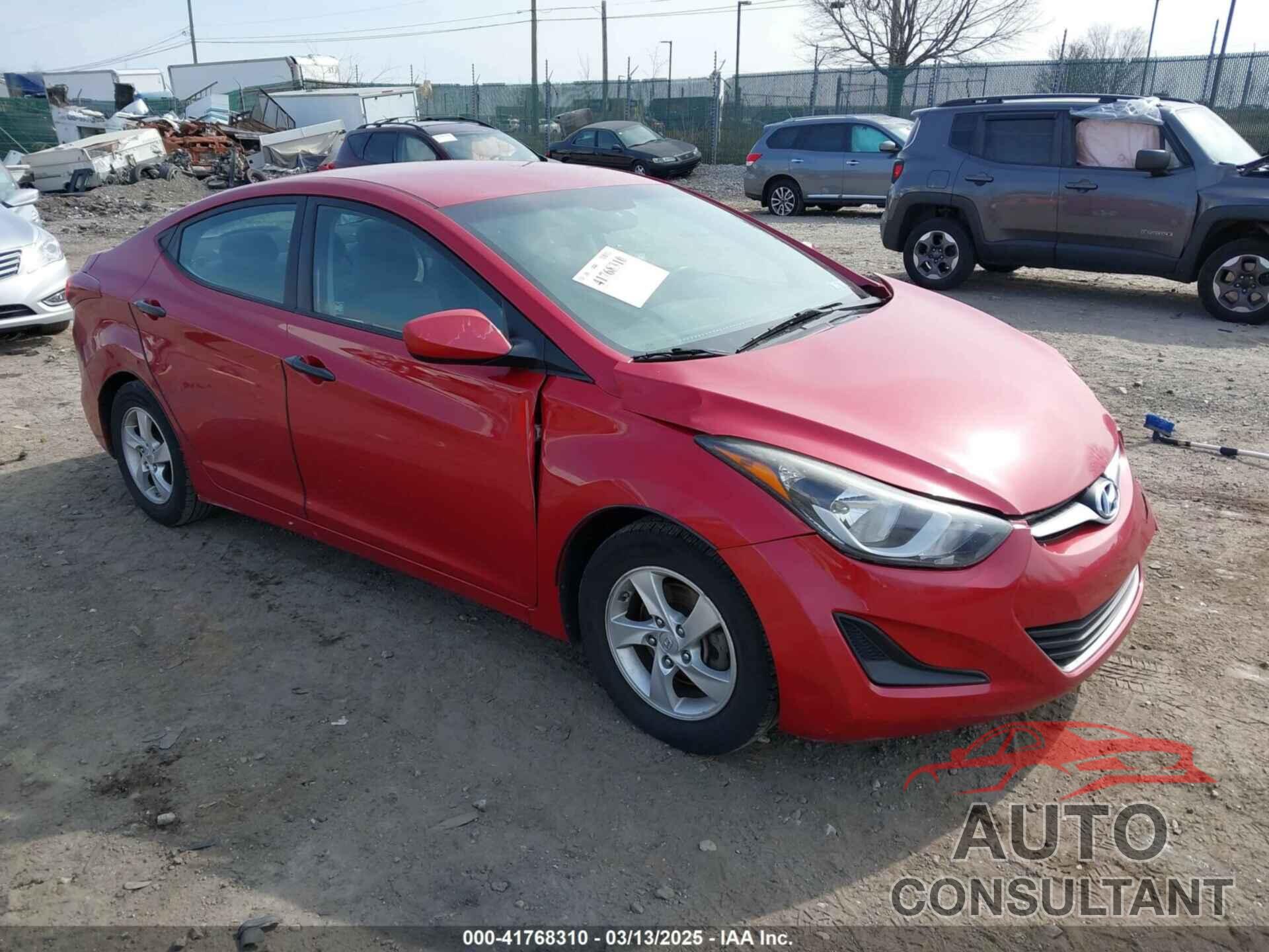 HYUNDAI ELANTRA 2015 - KMHDH4AE2FU266919