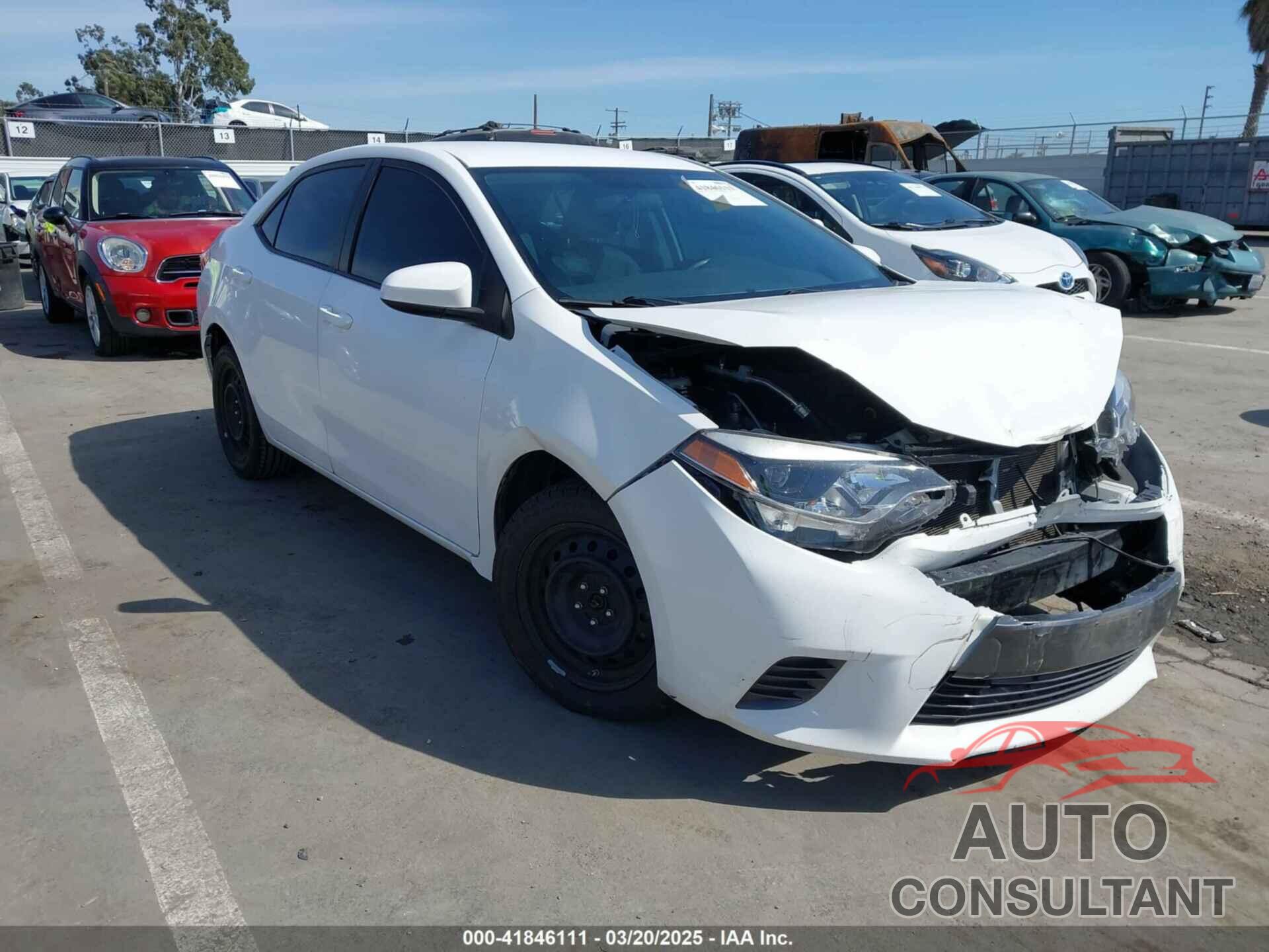 TOYOTA COROLLA 2016 - 5YFBURHE6GP494592
