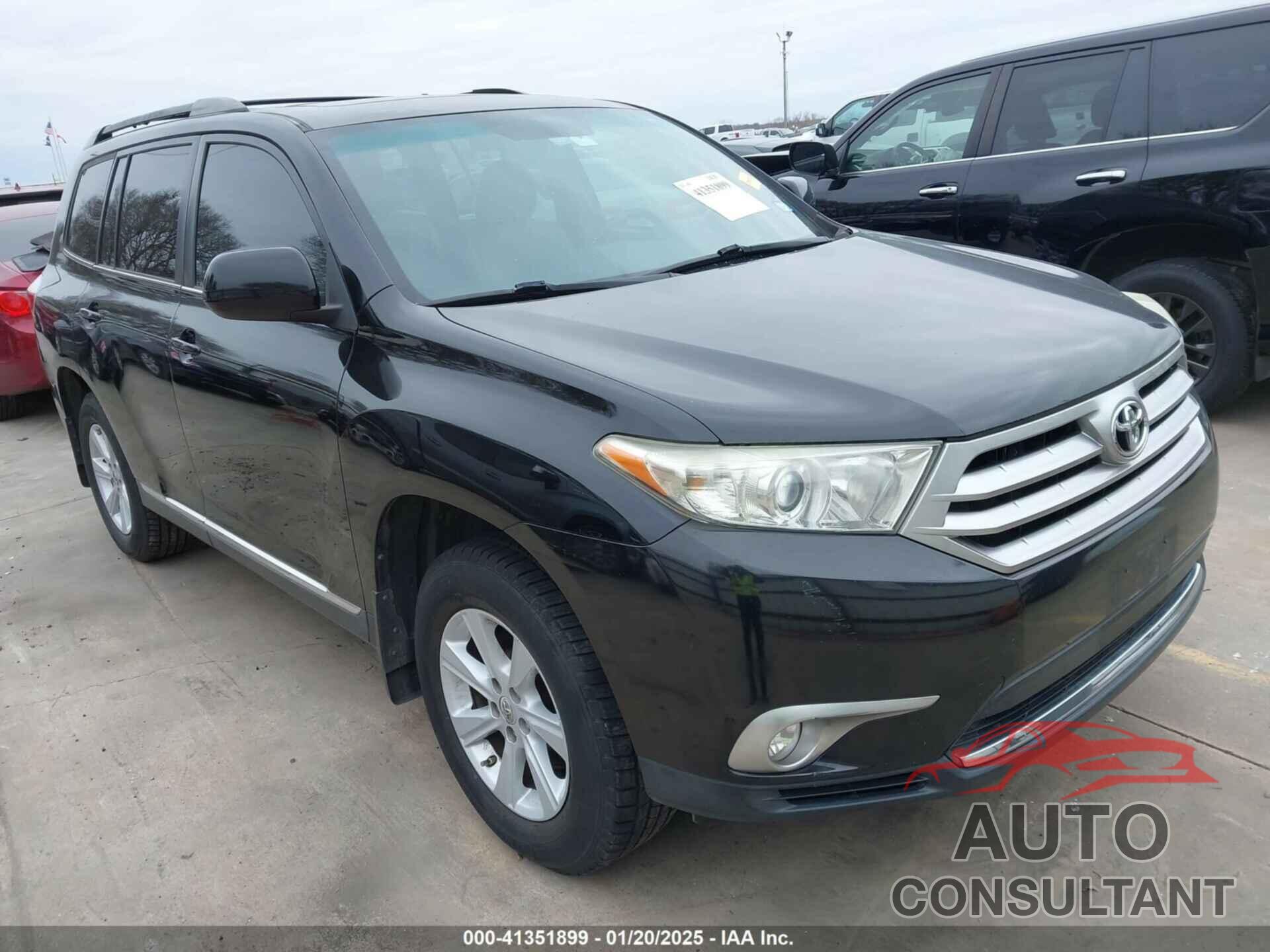 TOYOTA HIGHLANDER 2012 - 5TDZK3EH8CS078481