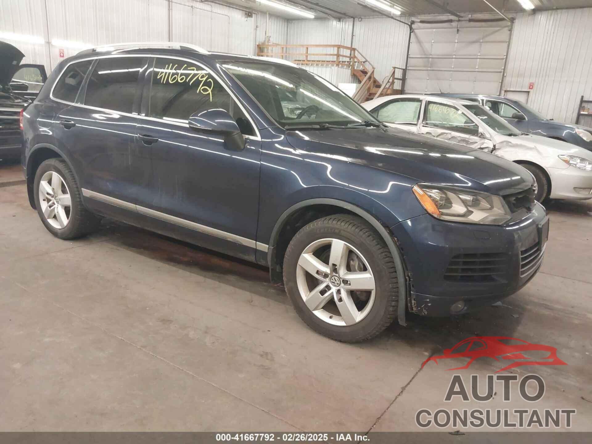 VOLKSWAGEN TOUAREG 2012 - WVGEK9BP3CD007385
