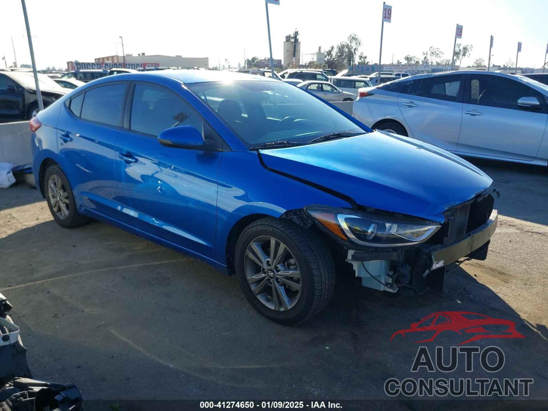 HYUNDAI ELANTRA 2018 - 5NPD84LF4JH298591