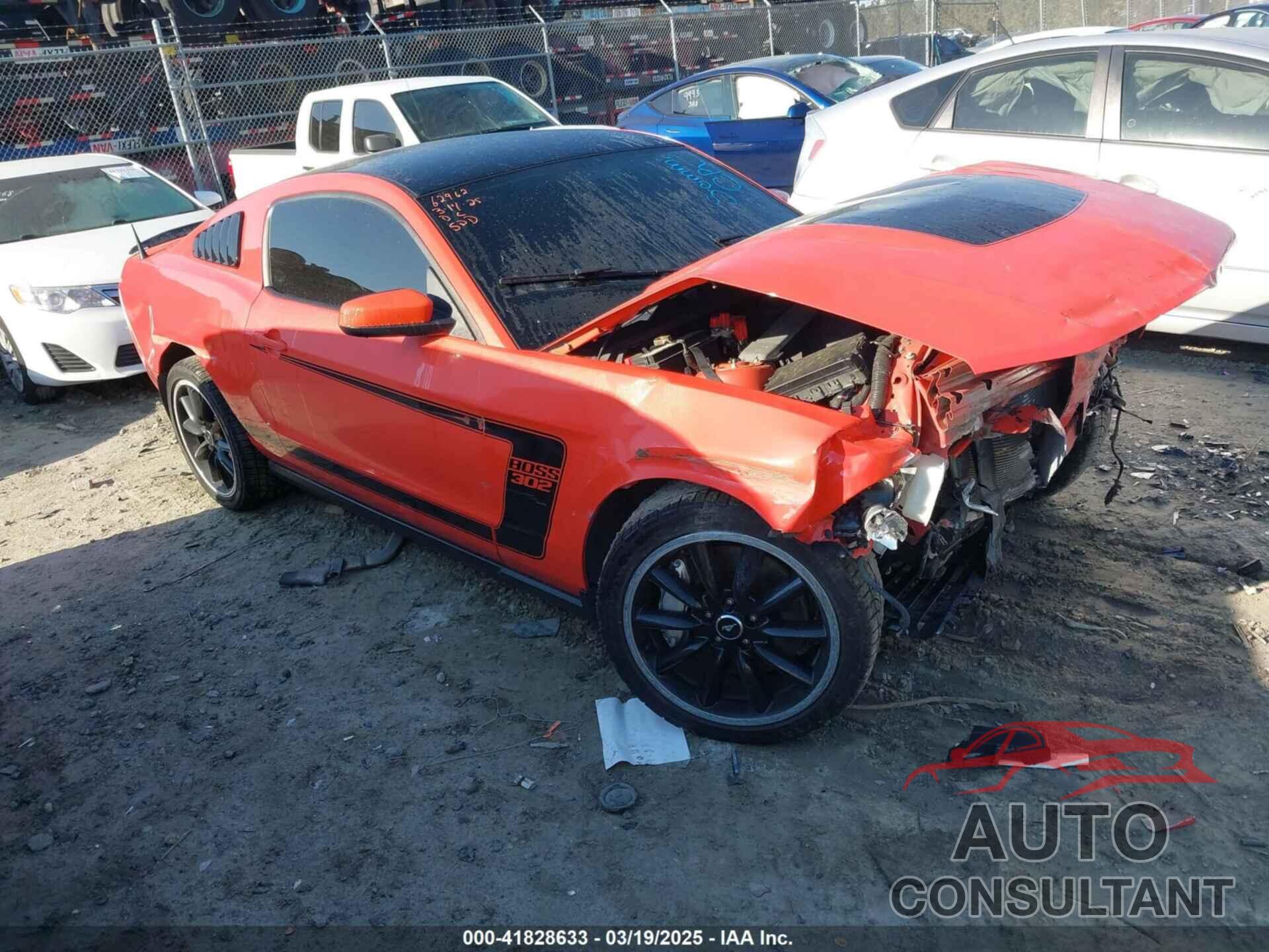 FORD MUSTANG 2012 - 1ZVBP8CU3C5248698