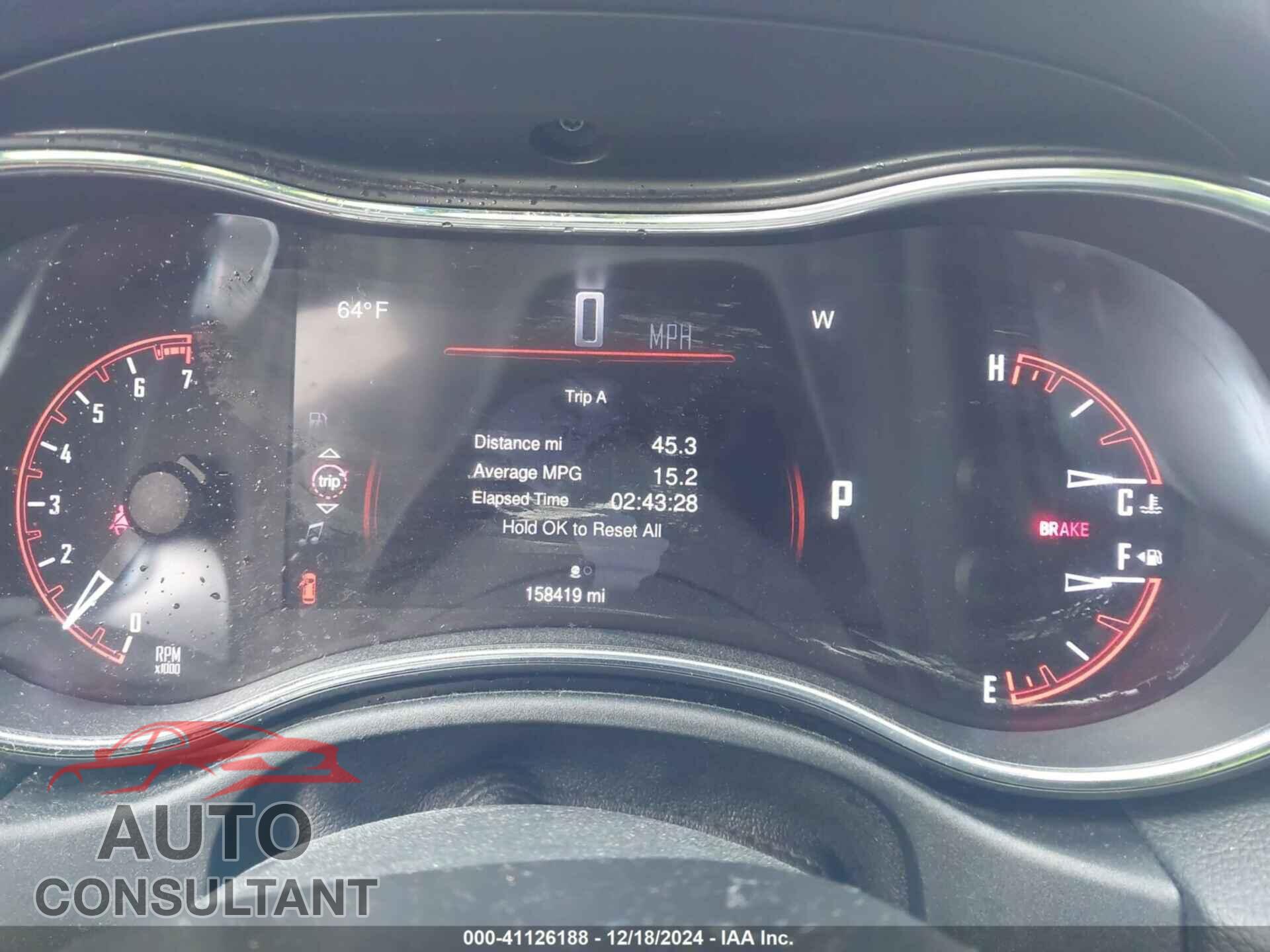 DODGE DURANGO 2015 - 1C4RDJEG9FC730259