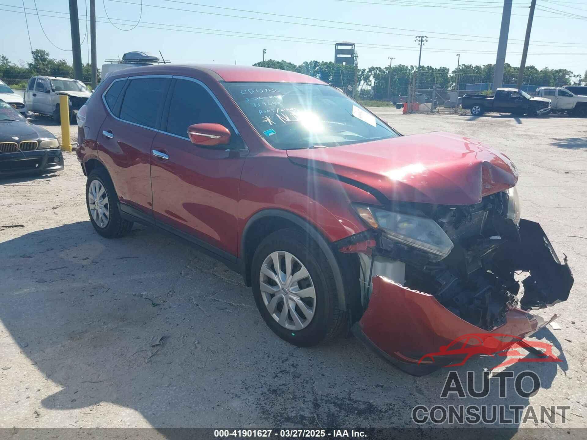 NISSAN ROGUE 2015 - KNMAT2MT9FP592090