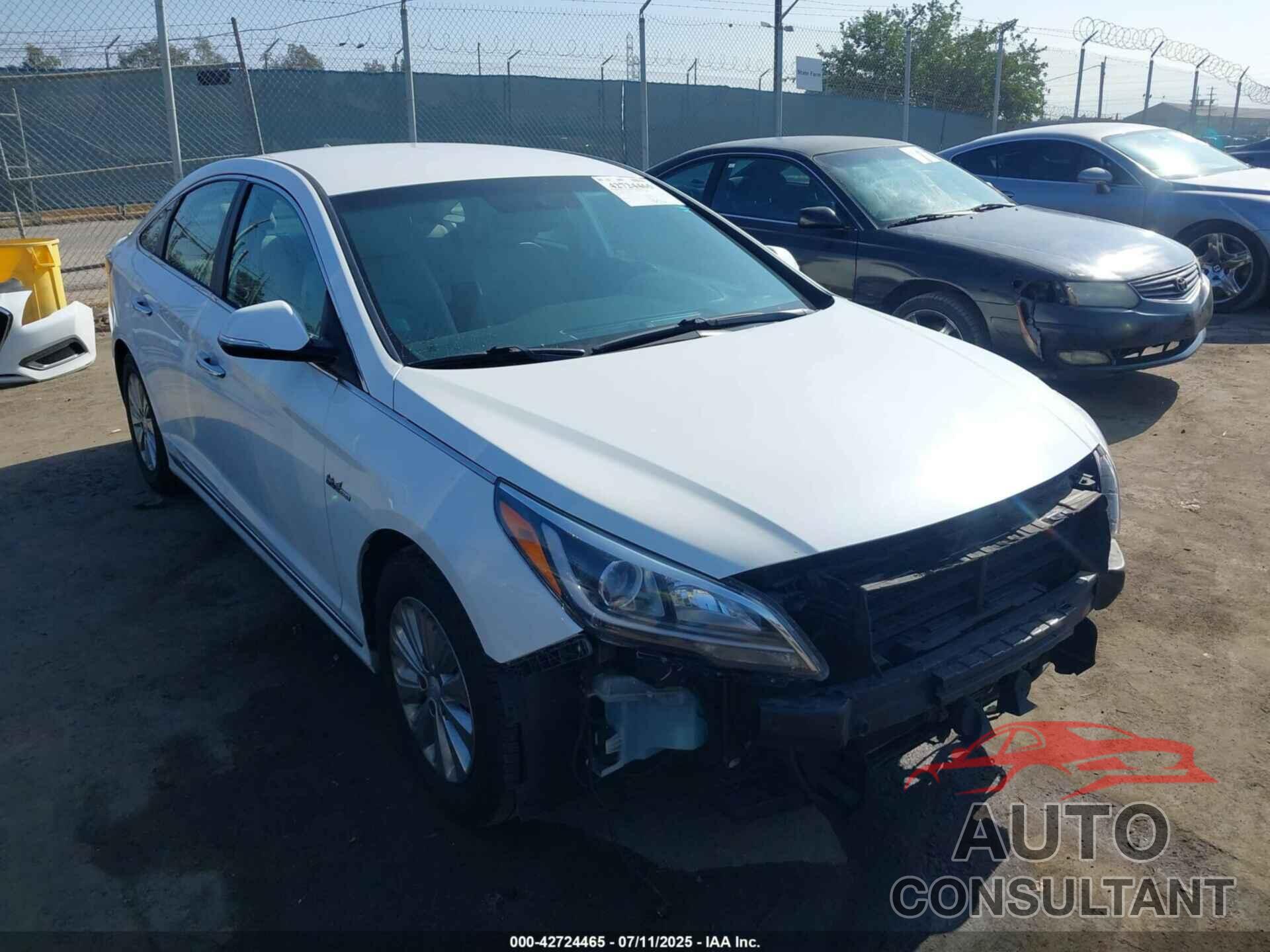 HYUNDAI SONATA HYBRID 2016 - KMHE24L11GA023329