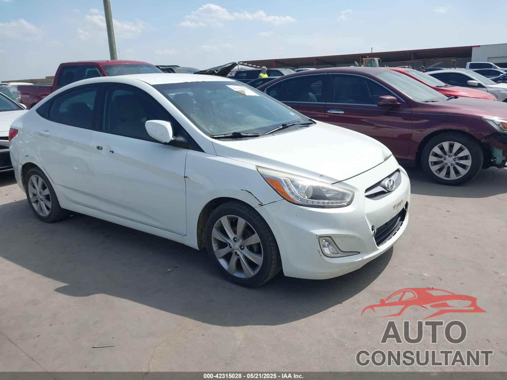 HYUNDAI ACCENT 2014 - KMHCU4AE7EU750798