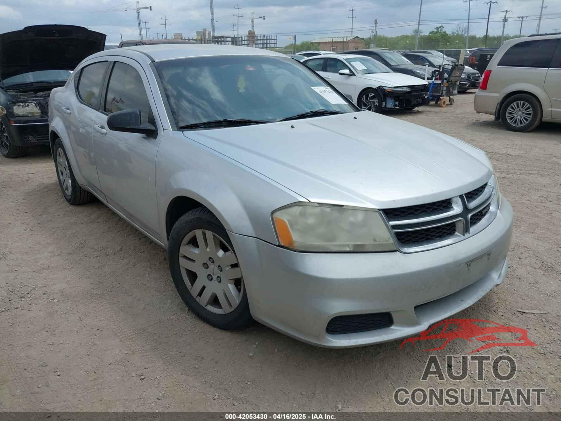 DODGE AVENGER 2012 - 1C3CDZAB0CN170179