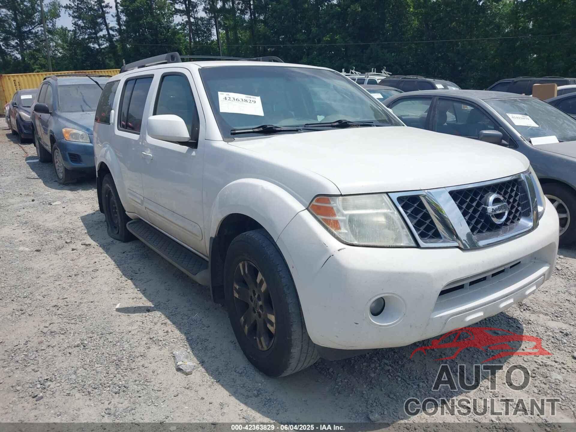 NISSAN PATHFINDER 2009 - 5N1AR18U39C601532
