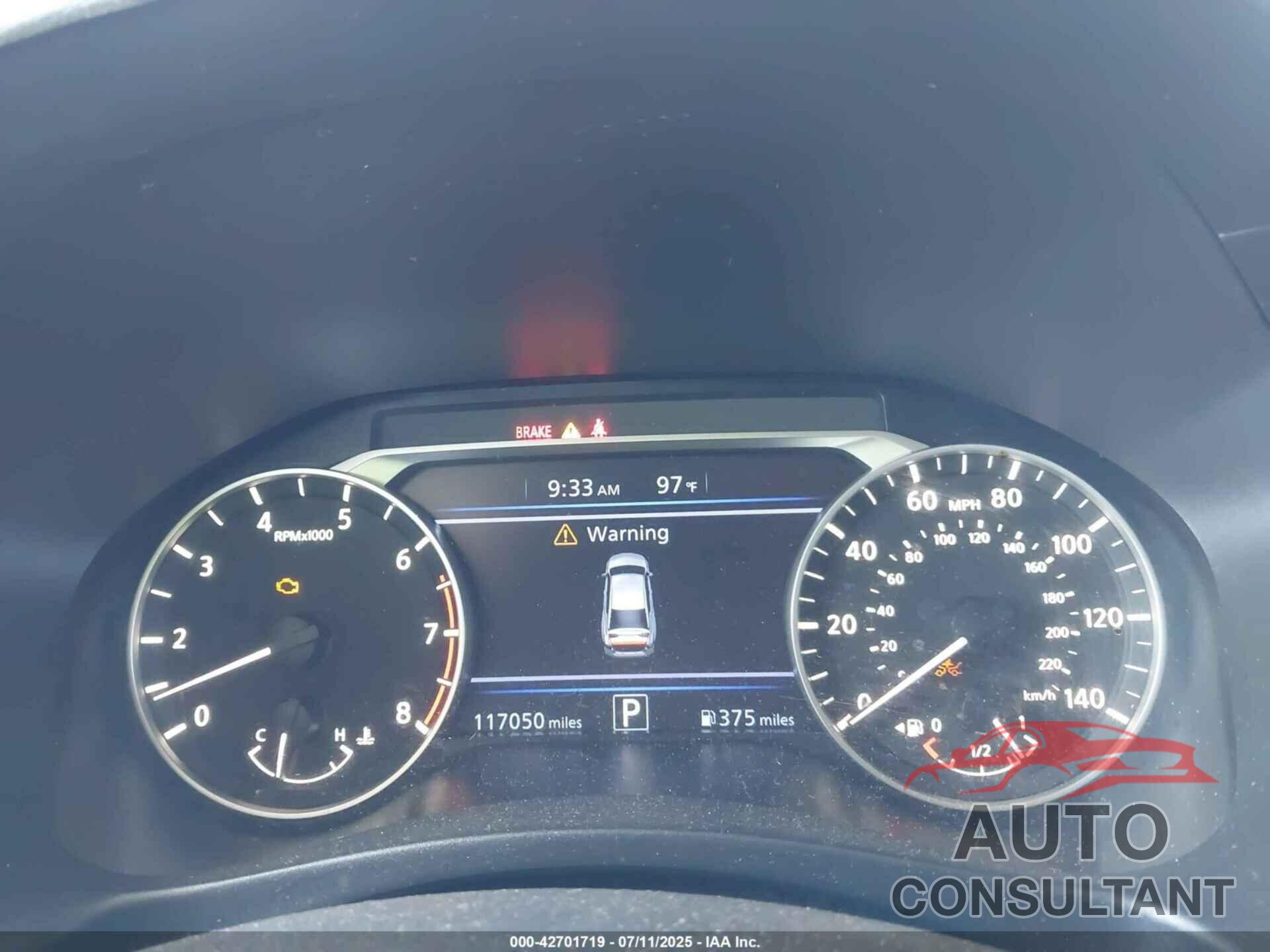 NISSAN ALTIMA 2019 - 1N4BL4BV4KN324029