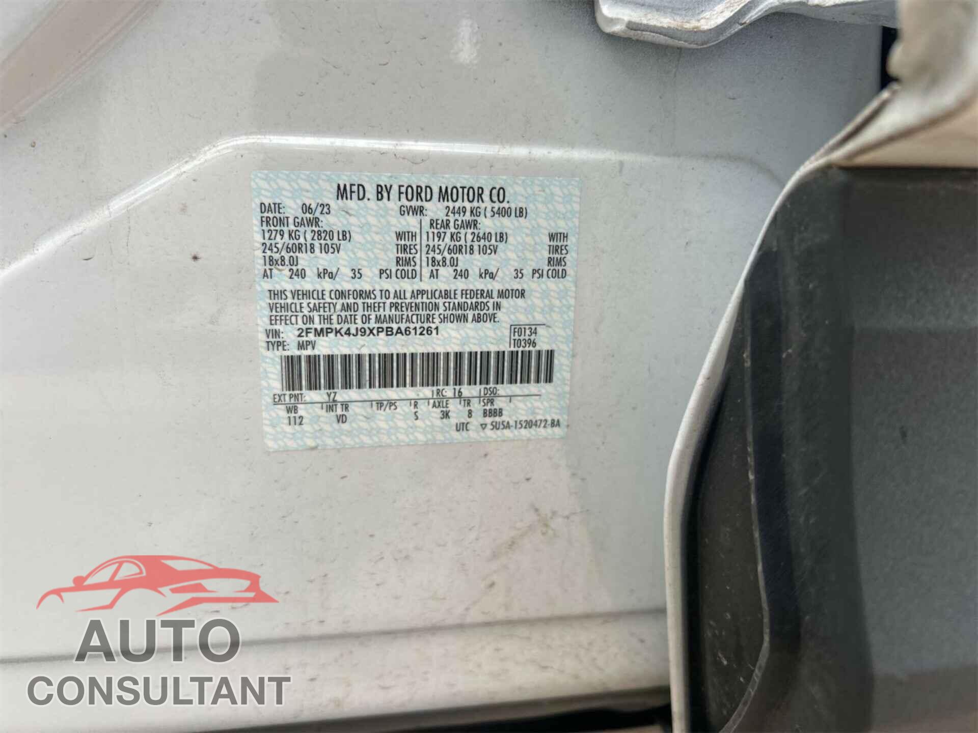 FORD EDGE 2023 - 2FMPK4J9XPBA61261