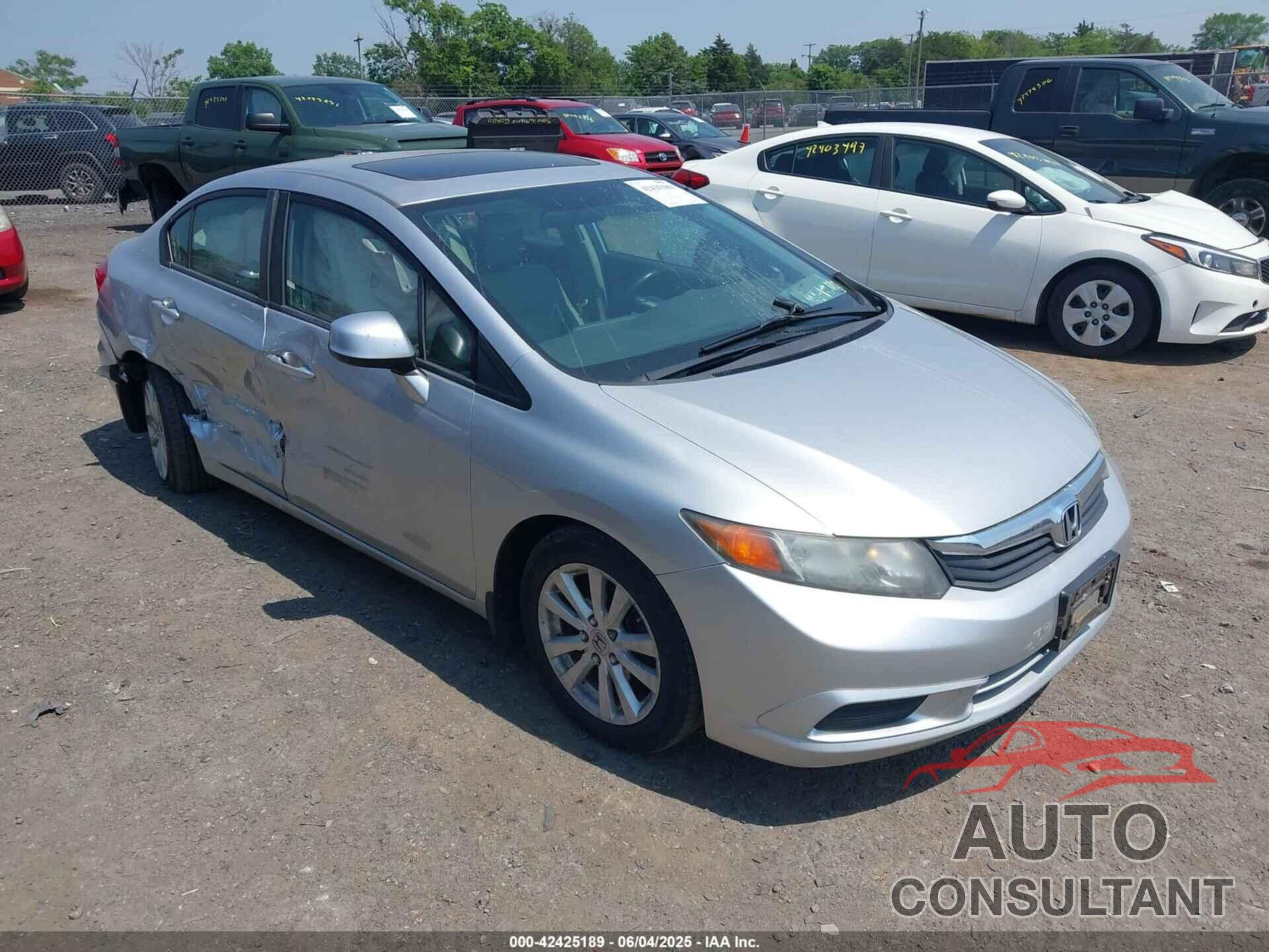HONDA CIVIC 2012 - 19XFB2F96CE038298